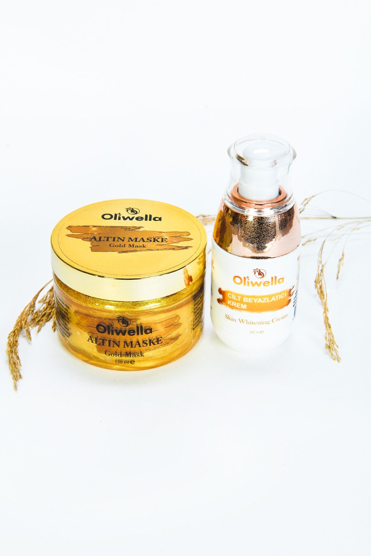 OLİWELLA Altın Maske  Cilt  Aydınlatıcı Krem Avantajlı Ikili Set