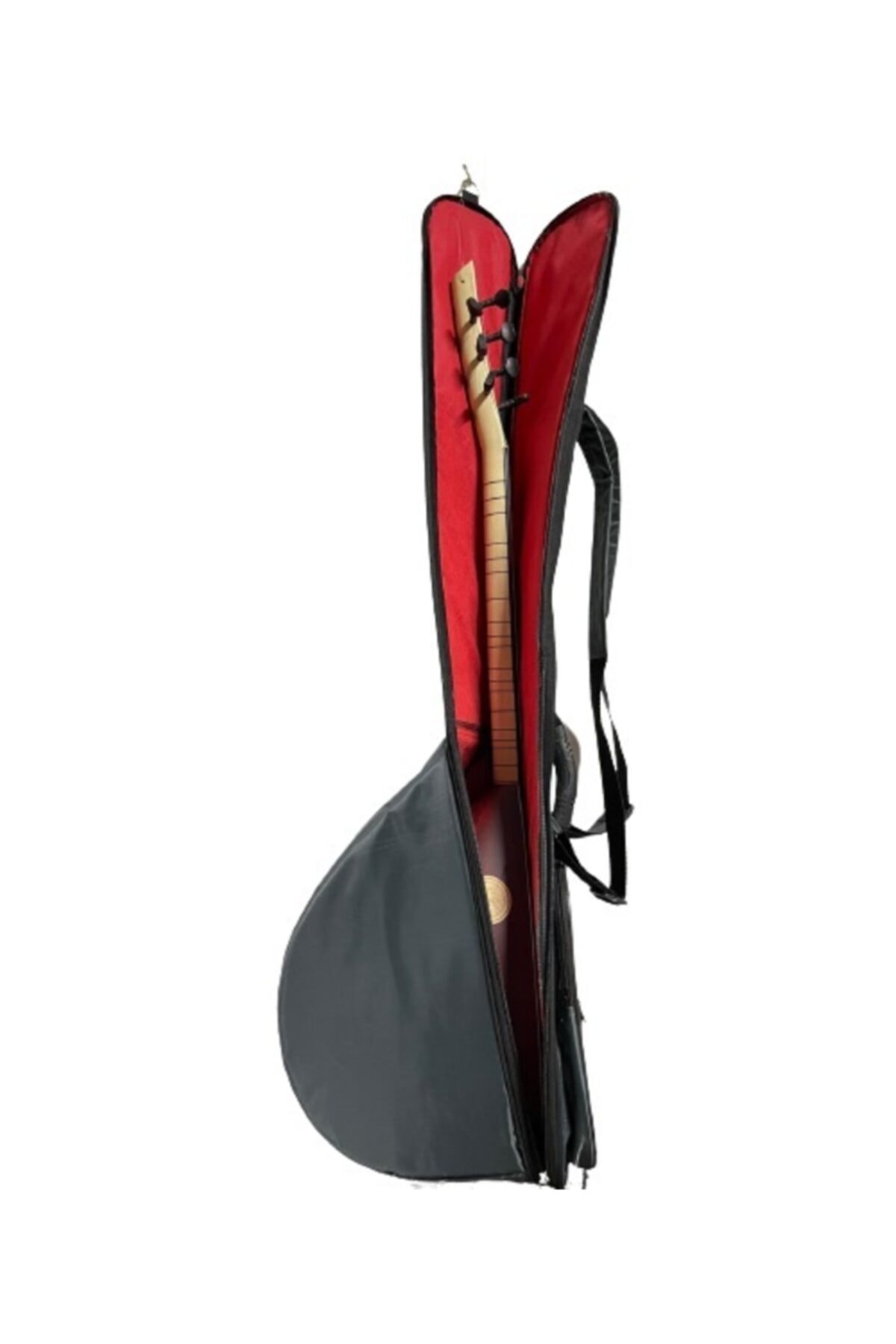 bademüzik Bağlama Kılıfı Kısa Sap Kalın Softcase (gigbag) Gri Renk