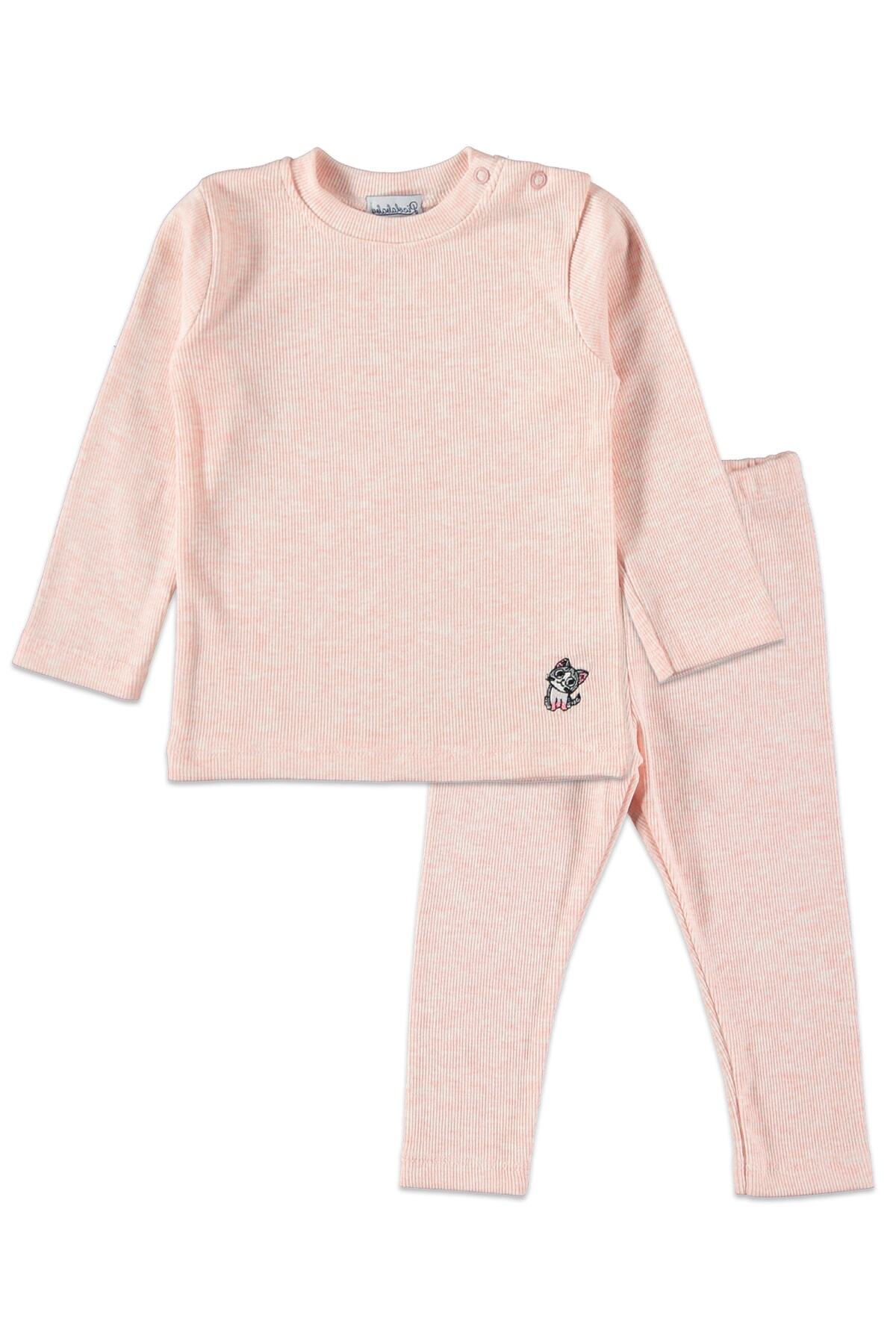 hepbaby Koyu Somon, Kedi Nakışlı, Kaşkorse Bebek Takımı