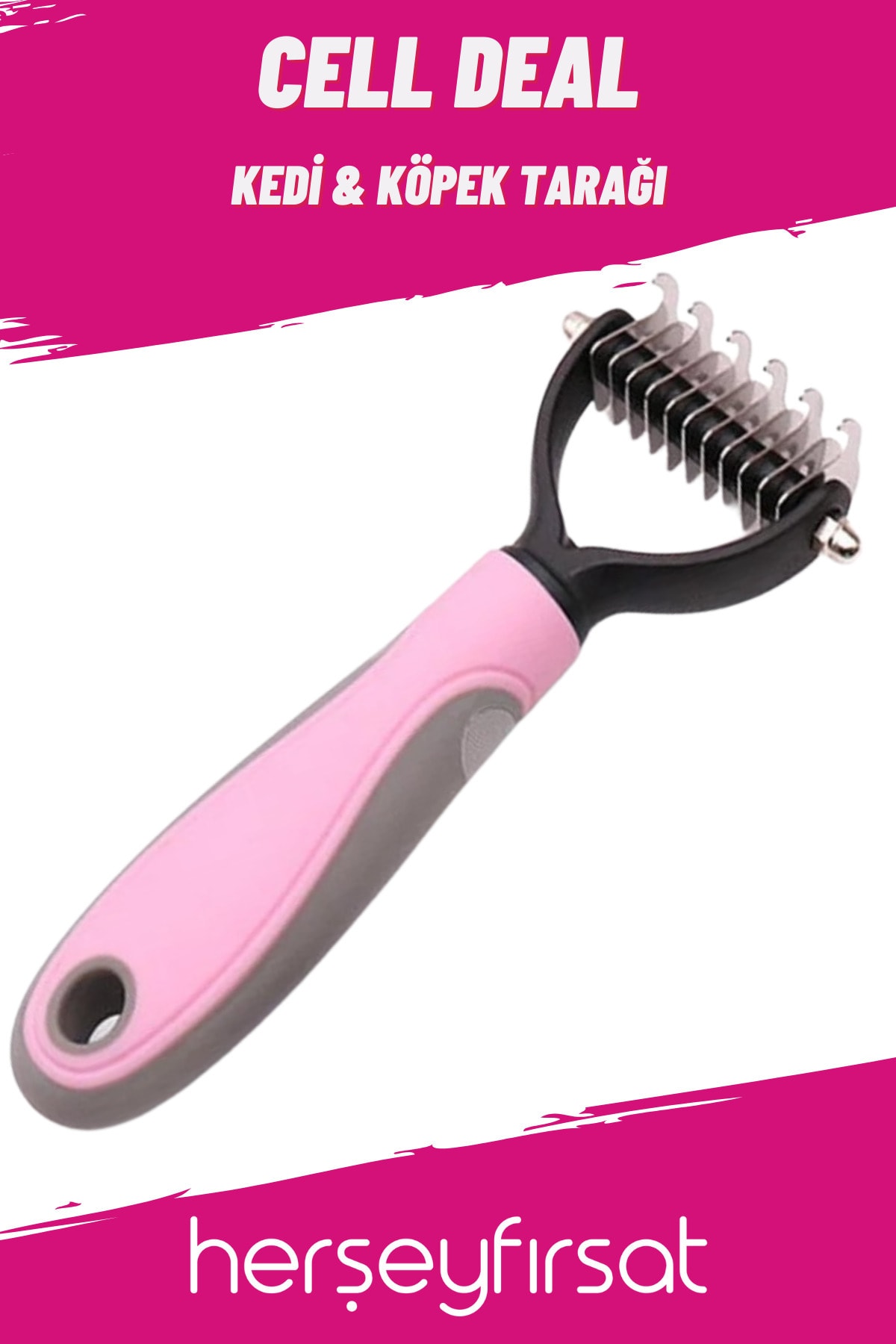 Cell Deal Kedi-köpek Tarak-pembe