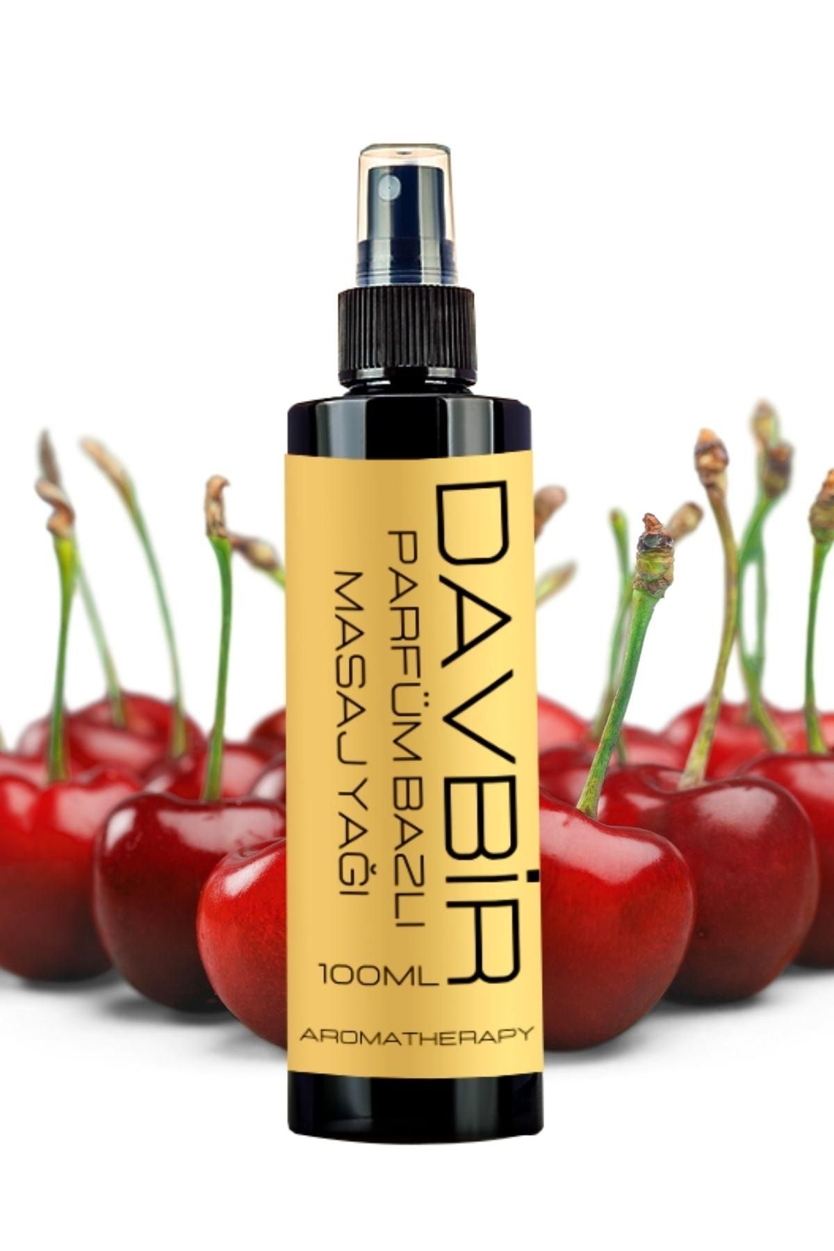 Davbir Vişne Kokulu Aromaterapi Masaj Yağı Nemlendirici Özel Formülasyon 100ml