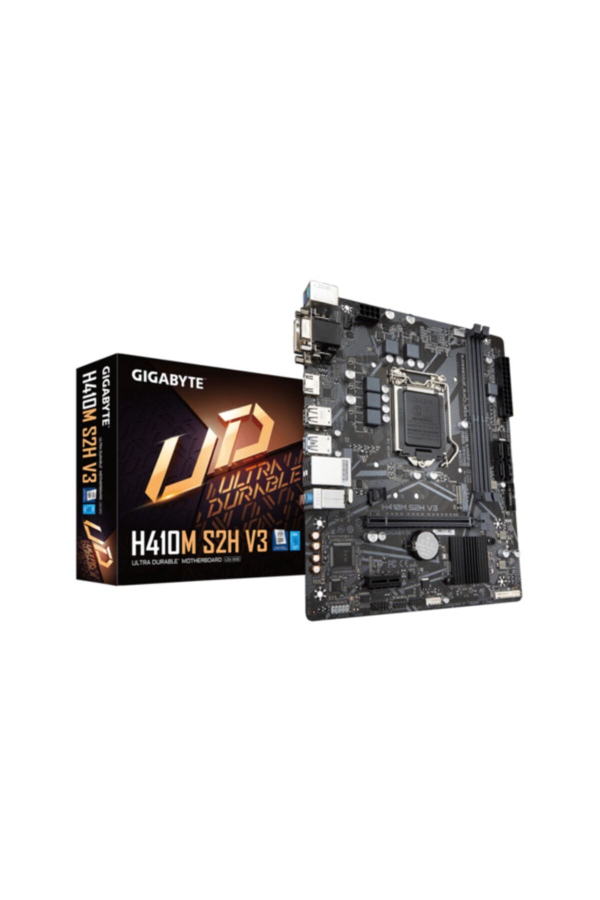 Gigabyte Gıgabyte H410m-s2h V3 Ddr4 2933mhz 1xvga 1xhdmı 1xdvı 1xm.2 Usb 3.2 Atx 1200p