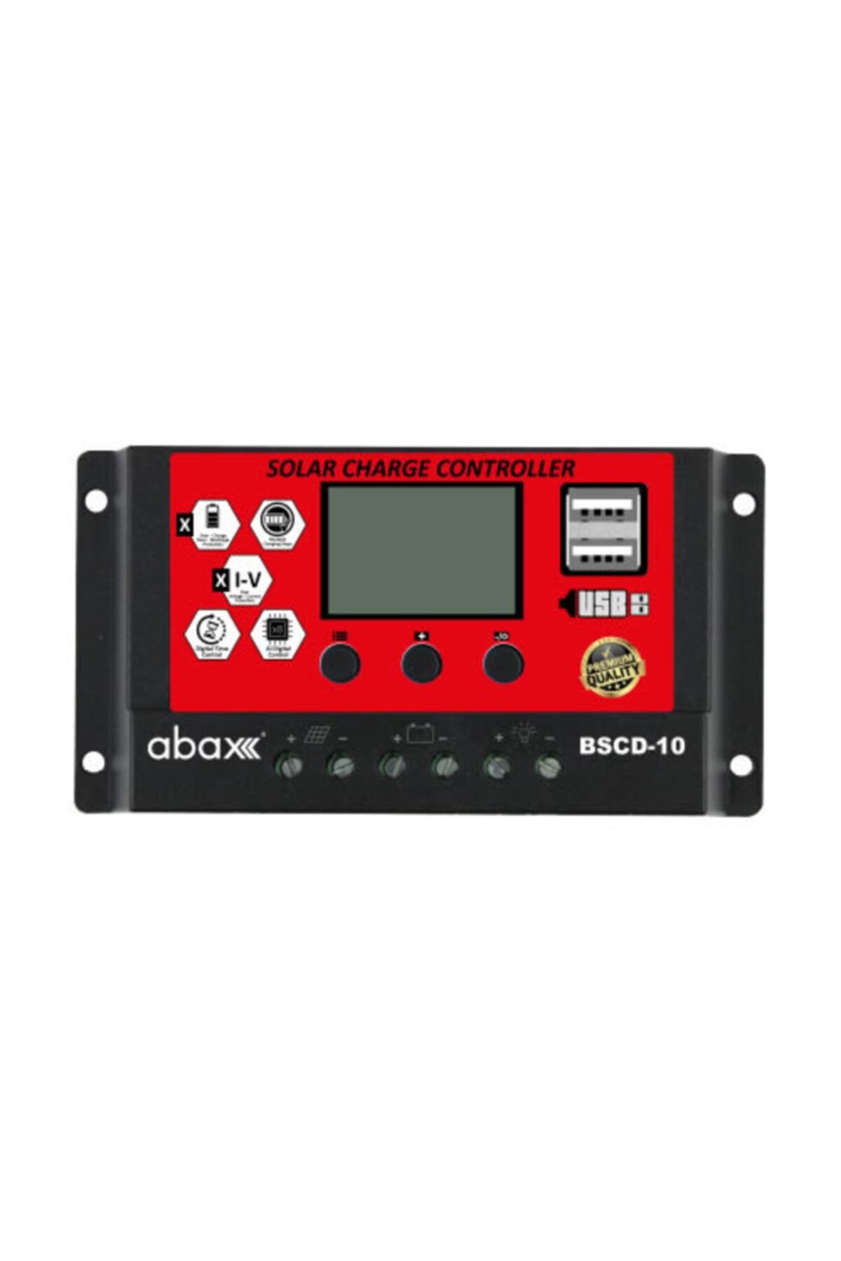 abax Bscd 10a 12/24v 2usb Pwm Şarj Kontrol Cihazı