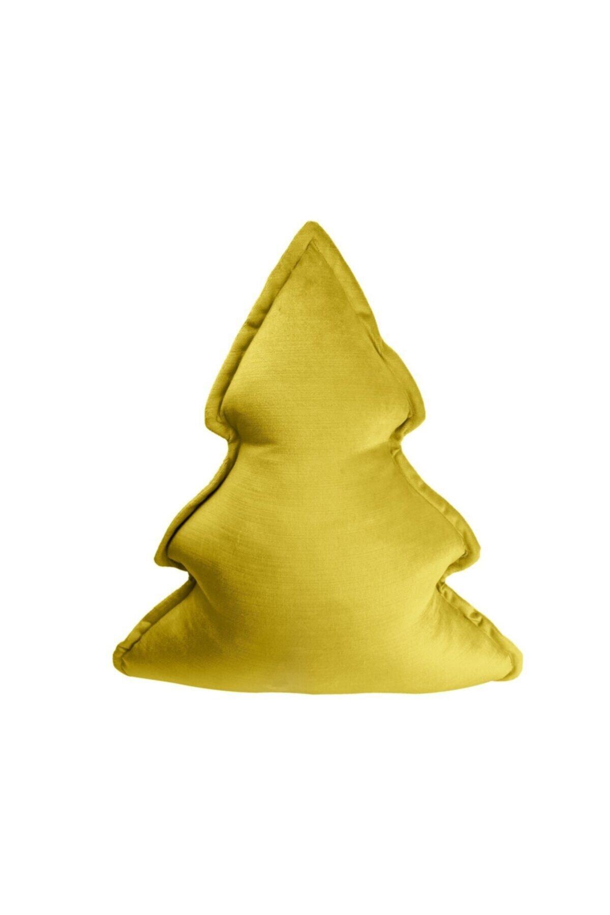 Dona De Miel Yellow Pino Kadife Dekoratif Yastık