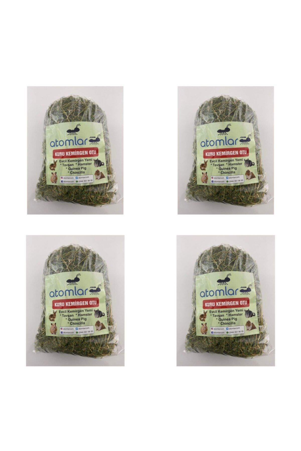 ATOMLAR Kuru Yonca Kemirgen Otu Vıp Ürün Bol Yapraklı 1*4 Kg(4kg)