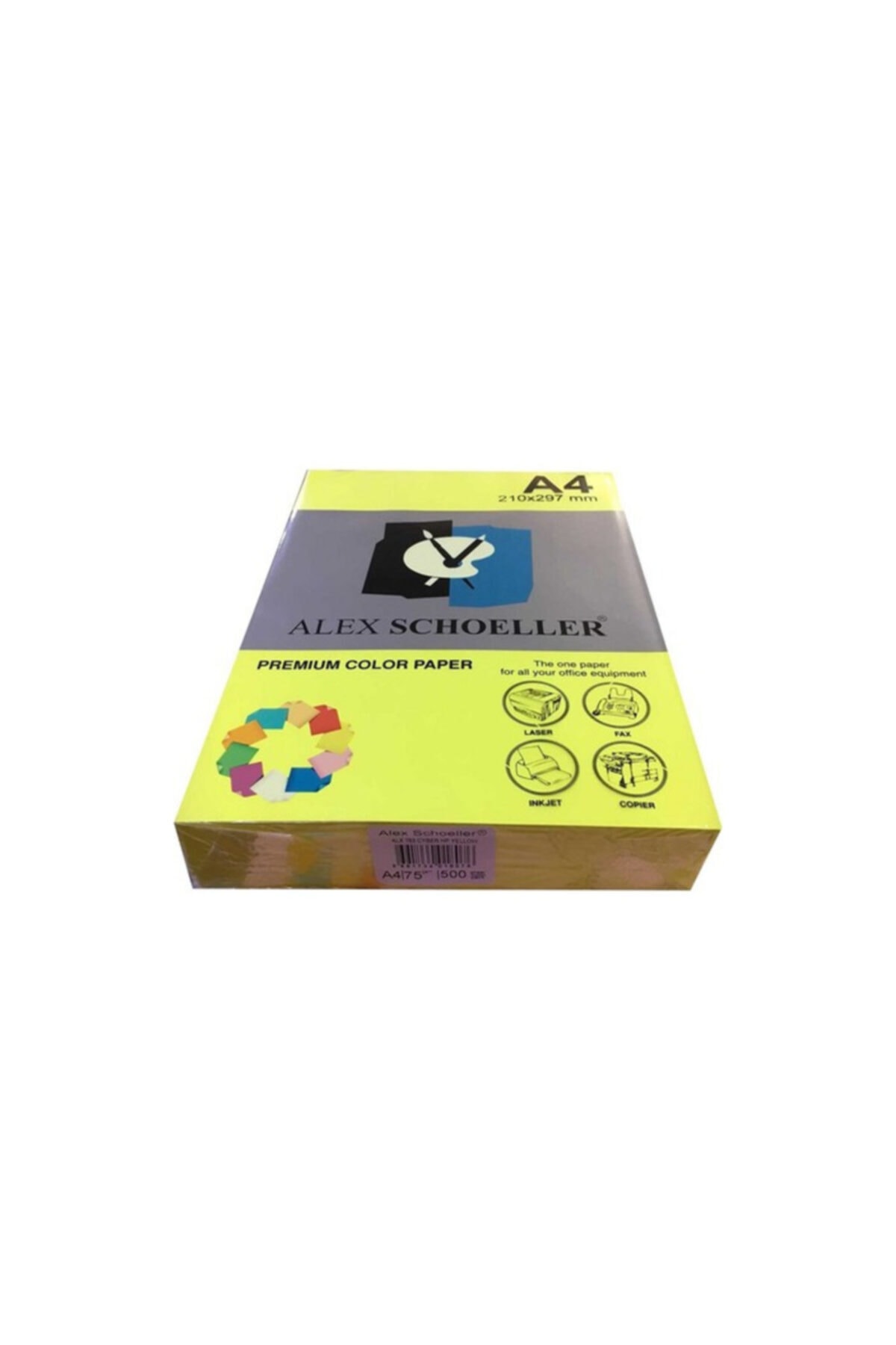 Alex Renkli Fotokopi Kağ.500 Lü Fos.sarı 763