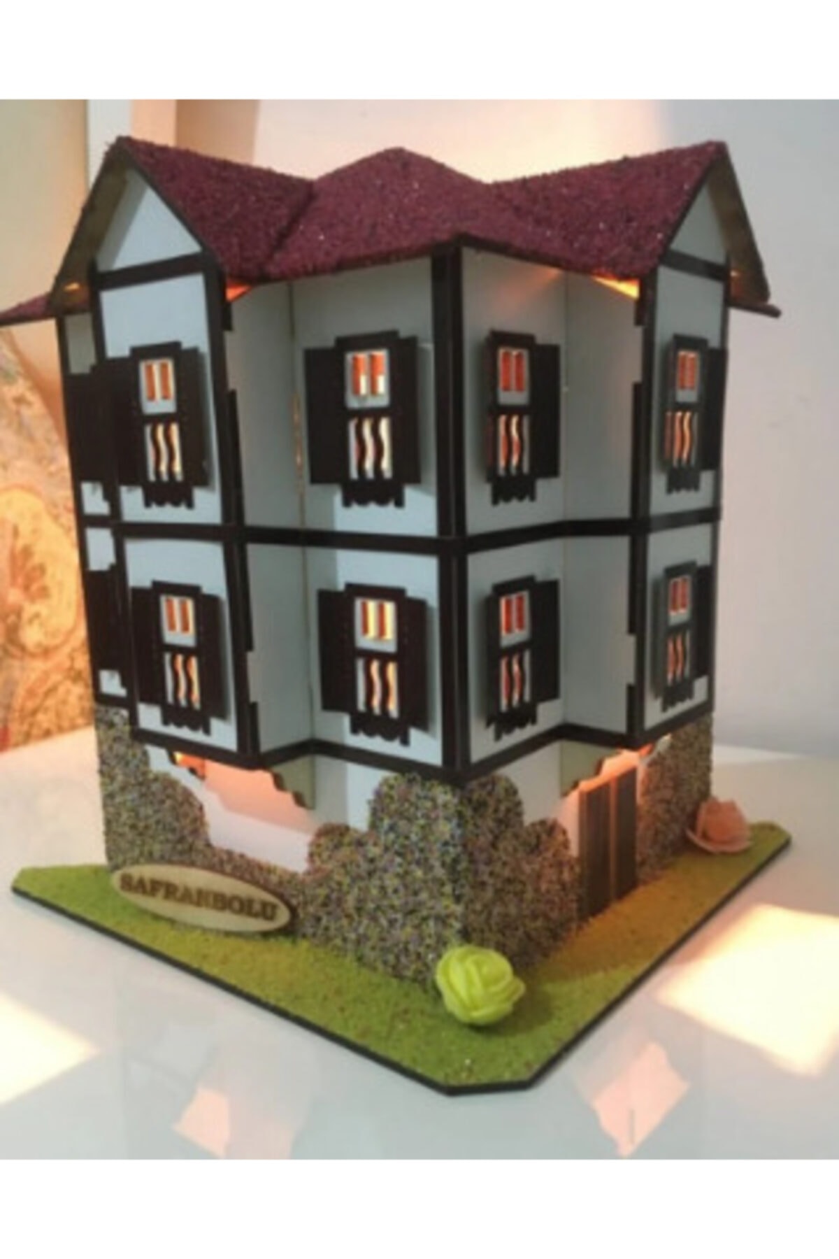 Safranbolu Ahşapevi Safranbolu Gece Lambalı Maket Evi - Paçacıoğlu Konağı