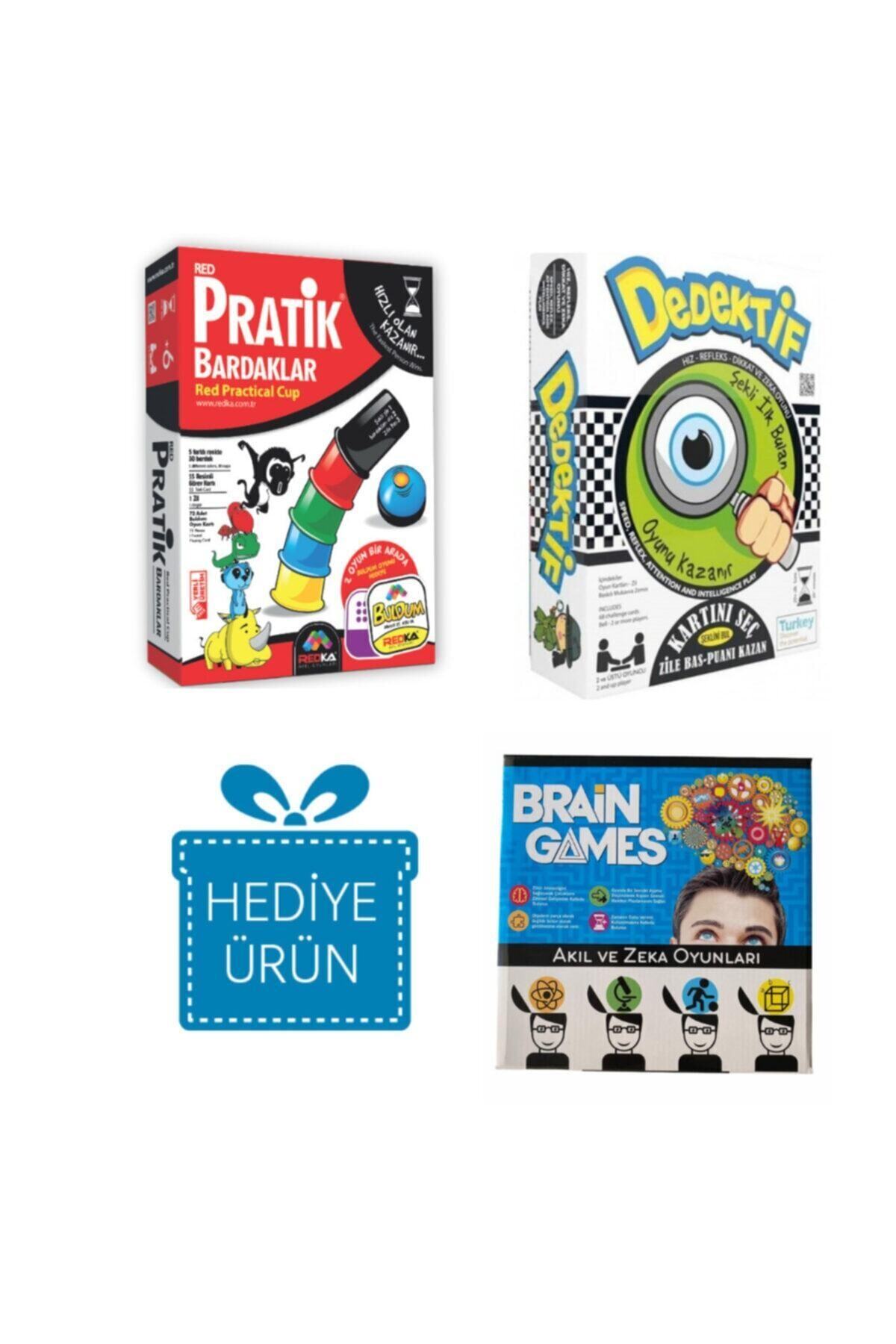 Redka Pratik Bardaklar Dedektif 4-9 Yaş Akıl Oyunu Seti