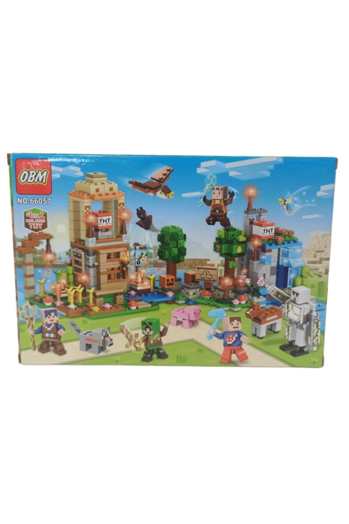 badi hediyelik Minecraft Lego Seti Yapılandırma Oyuncağı Oyuncak Blok Minecraft My World Serisi 165 Parça 1 No