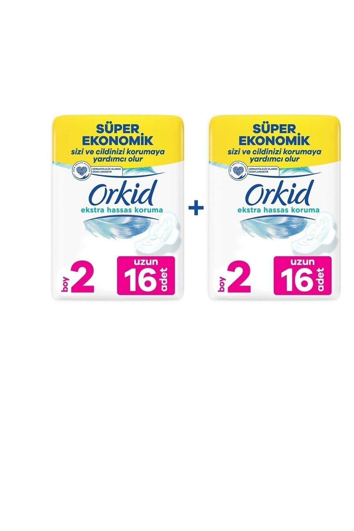 Orkid Extra Hassas Koruma Uzun Süper Ekonomik Paket 32 Ped (16x2) Boy 2