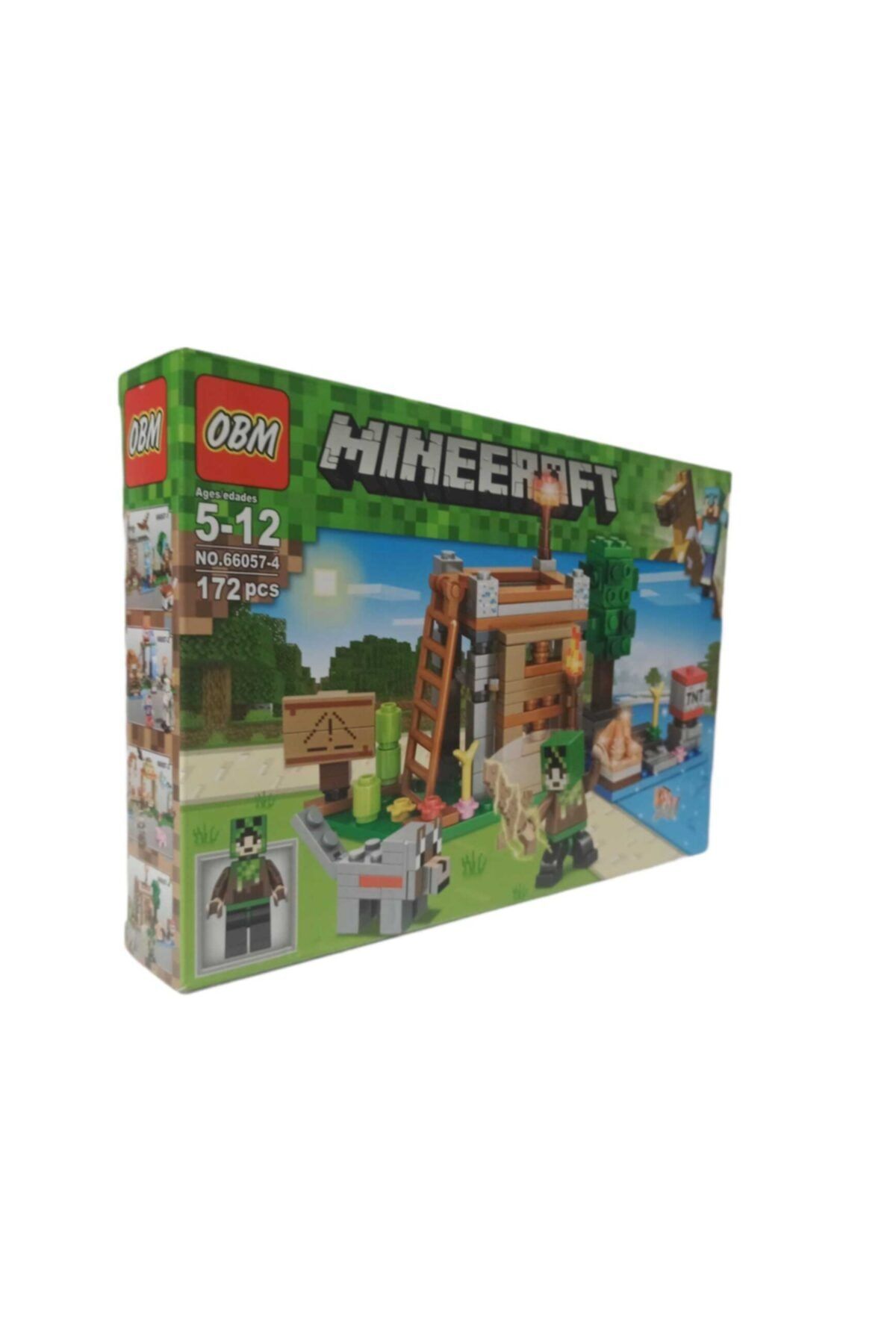 badi hediyelik Minecraft Lego Seti Yapılandırma Oyuncağı Oyuncak Blok Minecraft My World Serisi 172 Parça 2 No