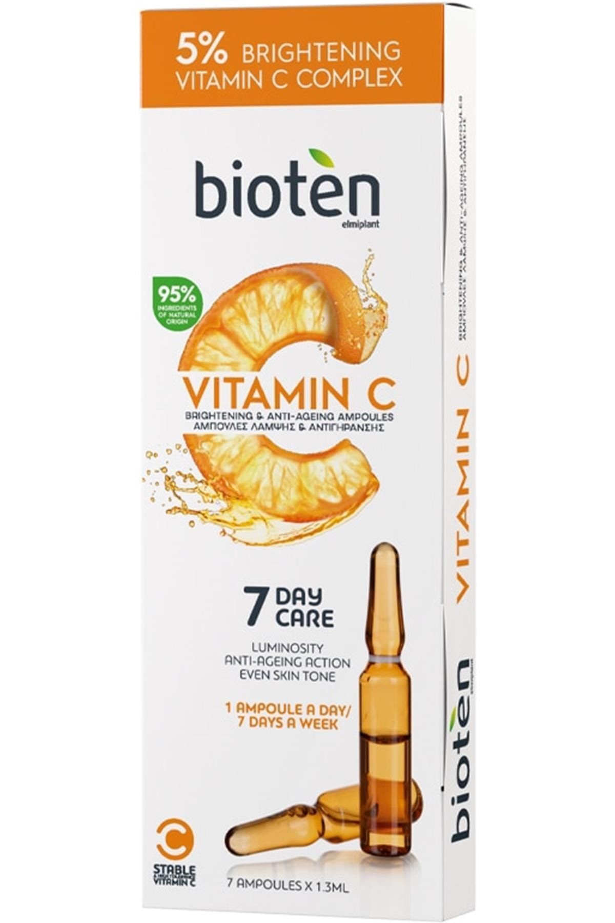 Bioten Vitamin C Aydınlatıcı ve Yaşlanma Karşıtı Ampuller 7 Günlük Bakım