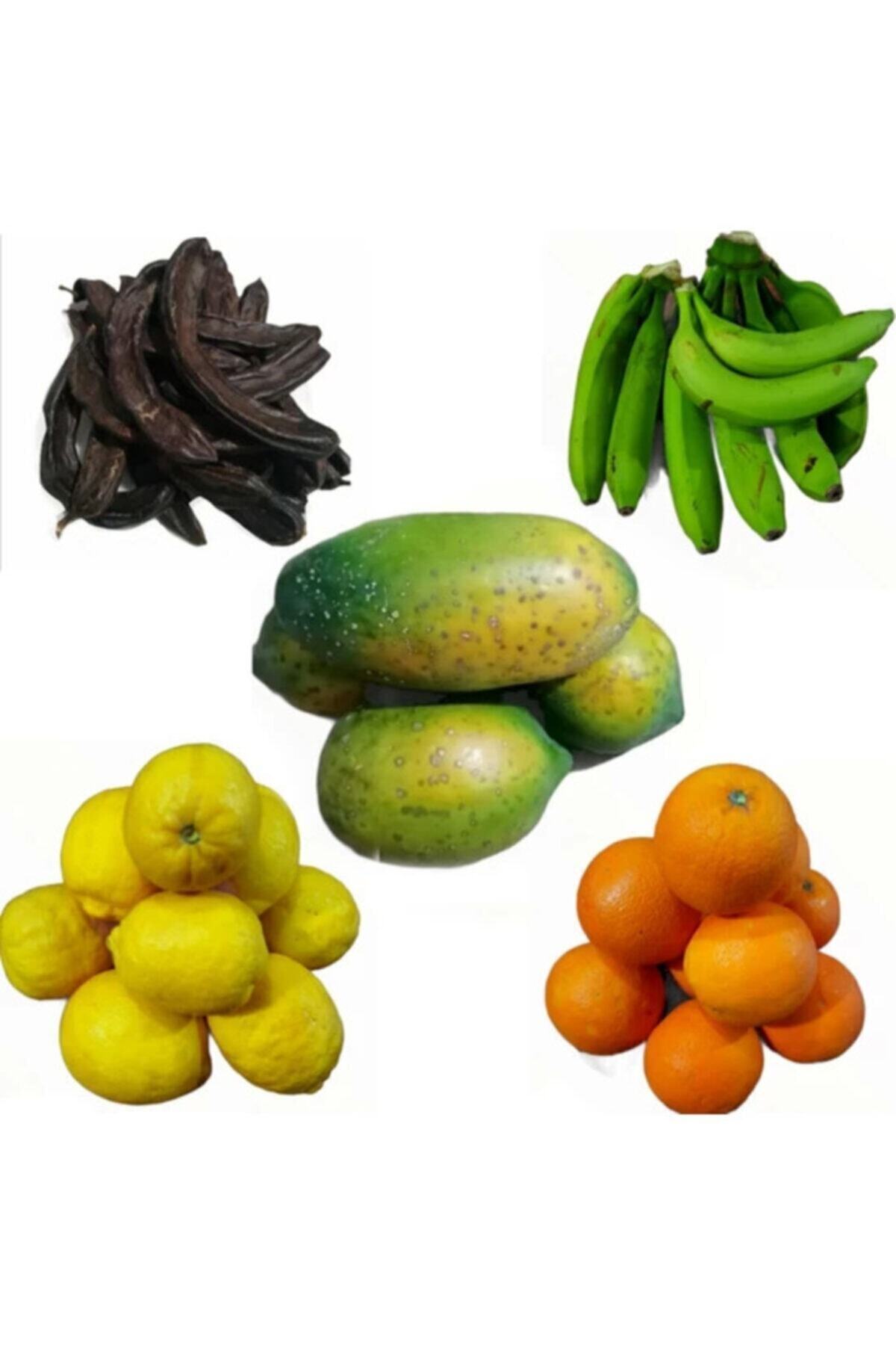 Alanya Özlem Papaya Yeşil Muz Portakal Limon Keçiboynuzu Seti
