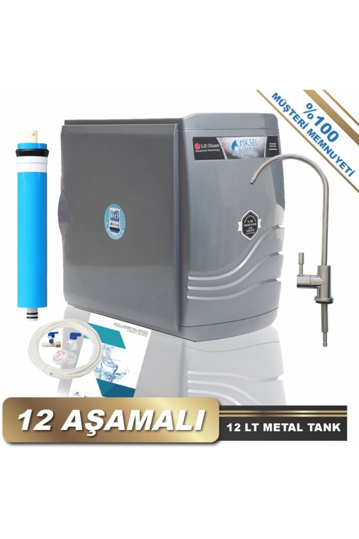 Piksel Aqua 12 Aşamalı Lg Membran Teknolojisiyle Üretilmiş Kapalı Kasa Pompalı Su Arıtma Cihazı Pks-0046