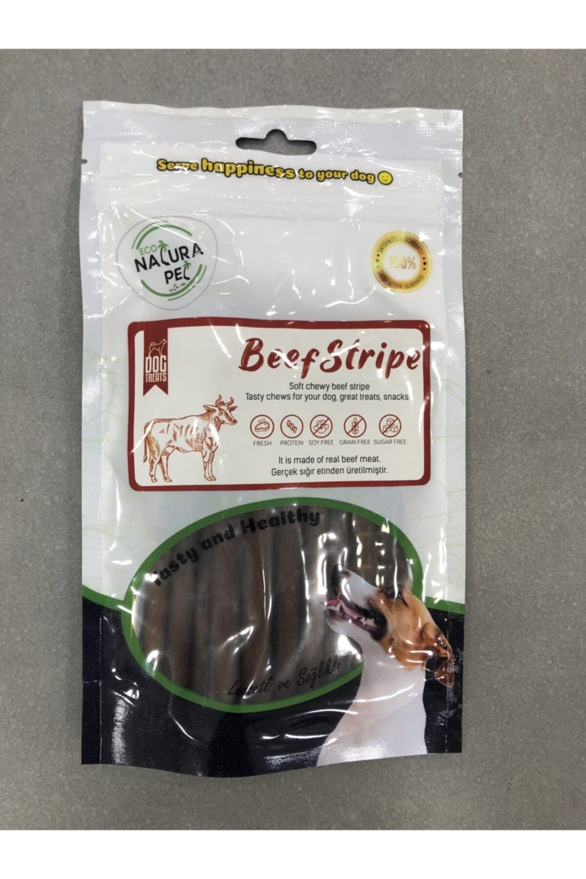 Natura Pet Beef Stripe Sığır Çubukları Köpek Ödülü 100gr