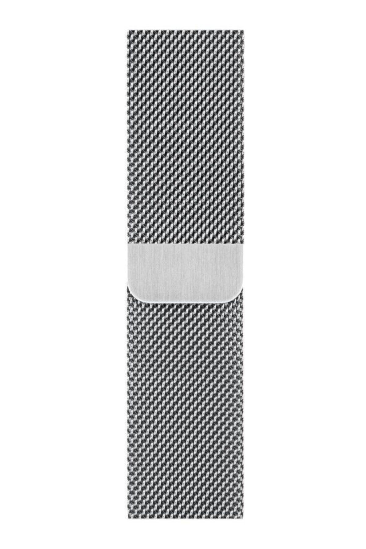MAXCOM Apple Watch Hasır 38mm/40mm Milano Kordon Çelik Kayış Sılver/gumus