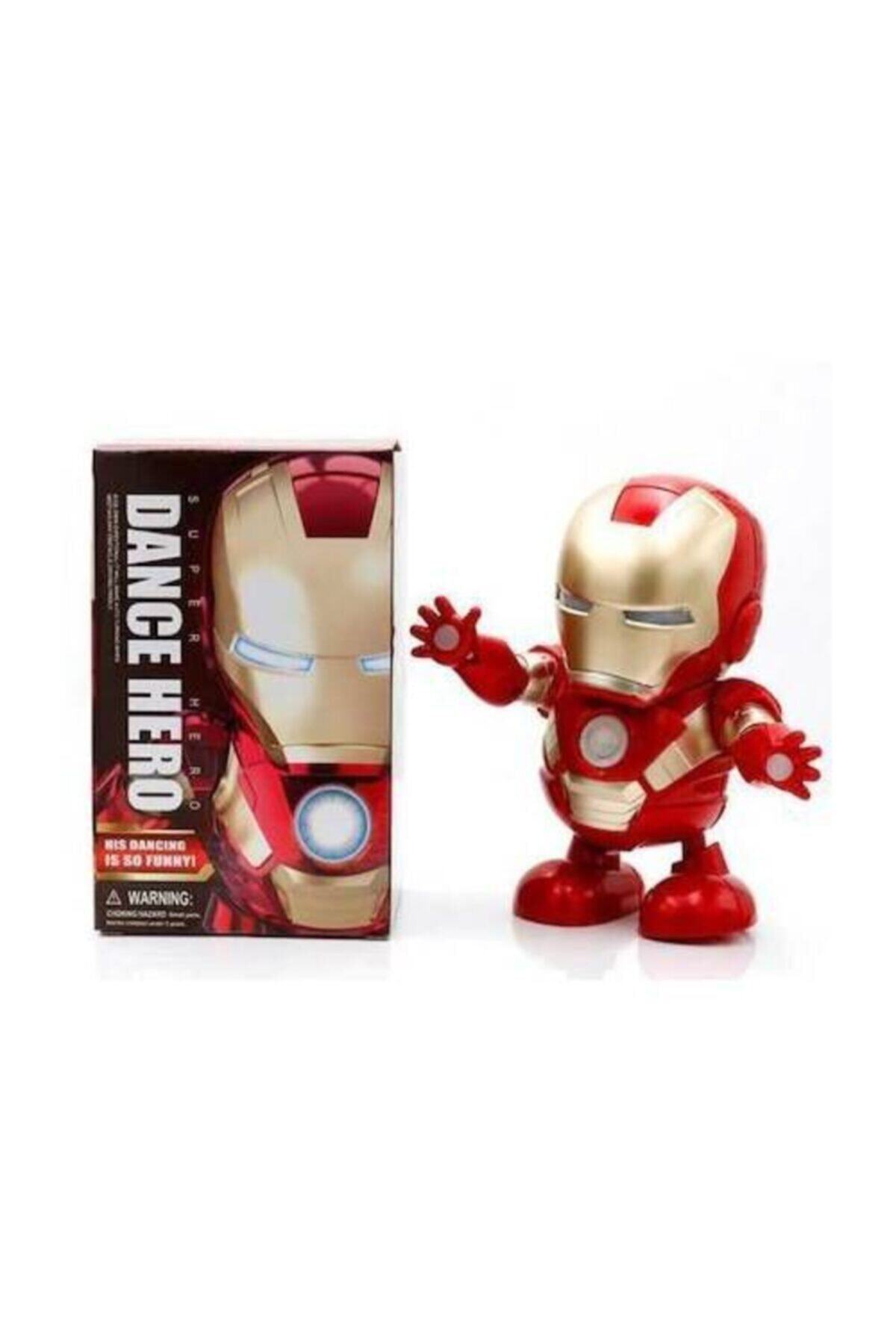 IRON MAN Pilli Işıklı Dans Eden Demir Adam Robot Oyuncak Figür Ka