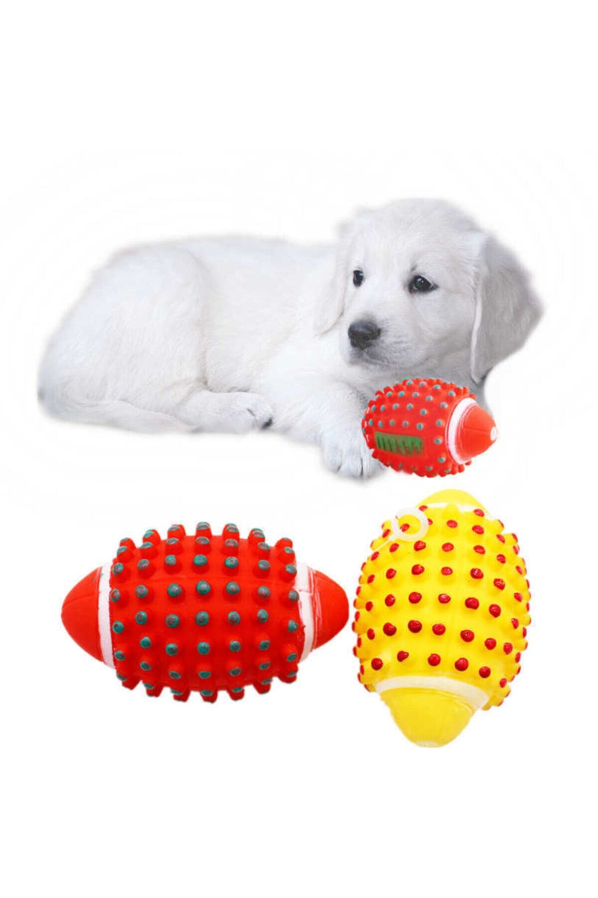 KAYAMU Rugby Köpek Isırma Topu - Düdüklü At Getir Oyuncak Top