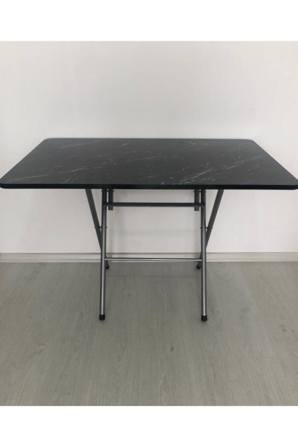 Ars 70x110 Siyah Mermer Katlanabılir Masa