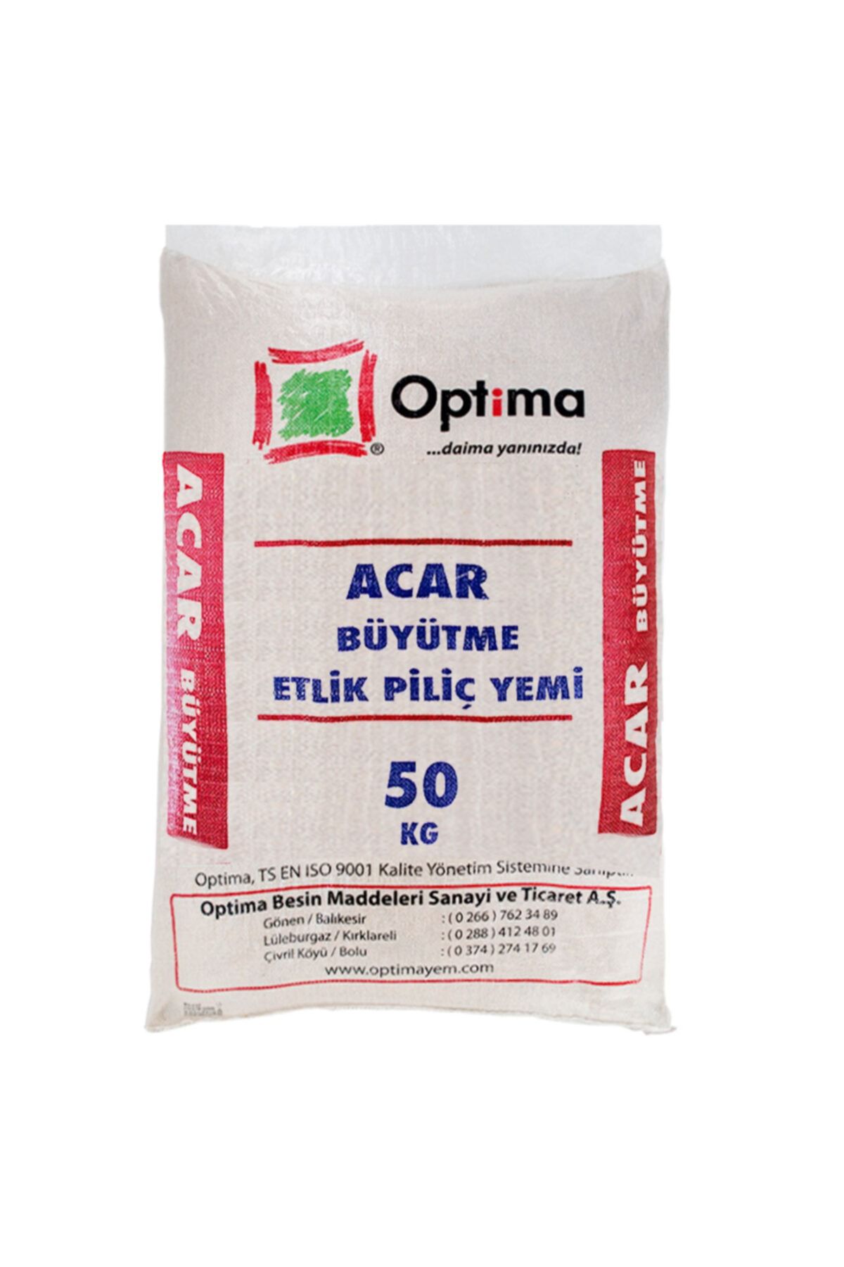 OPTİMA YEM Acar Büyütme 50 Kg (granül Yada Pelet)