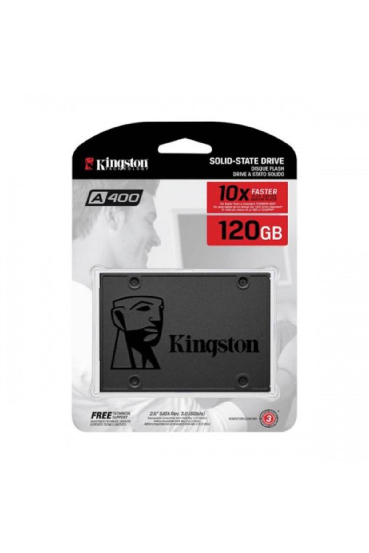 Kingston Kıngston Sa400s37120g A400 120gb 500320 2,5&quot Sata Ssd