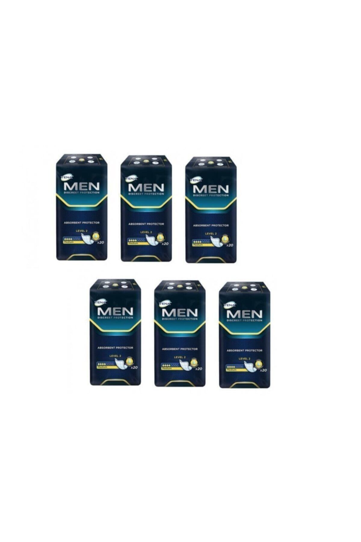TENA Men Erkek Mesane Pedi Level 2 20li 6 Paket 120 Adet
