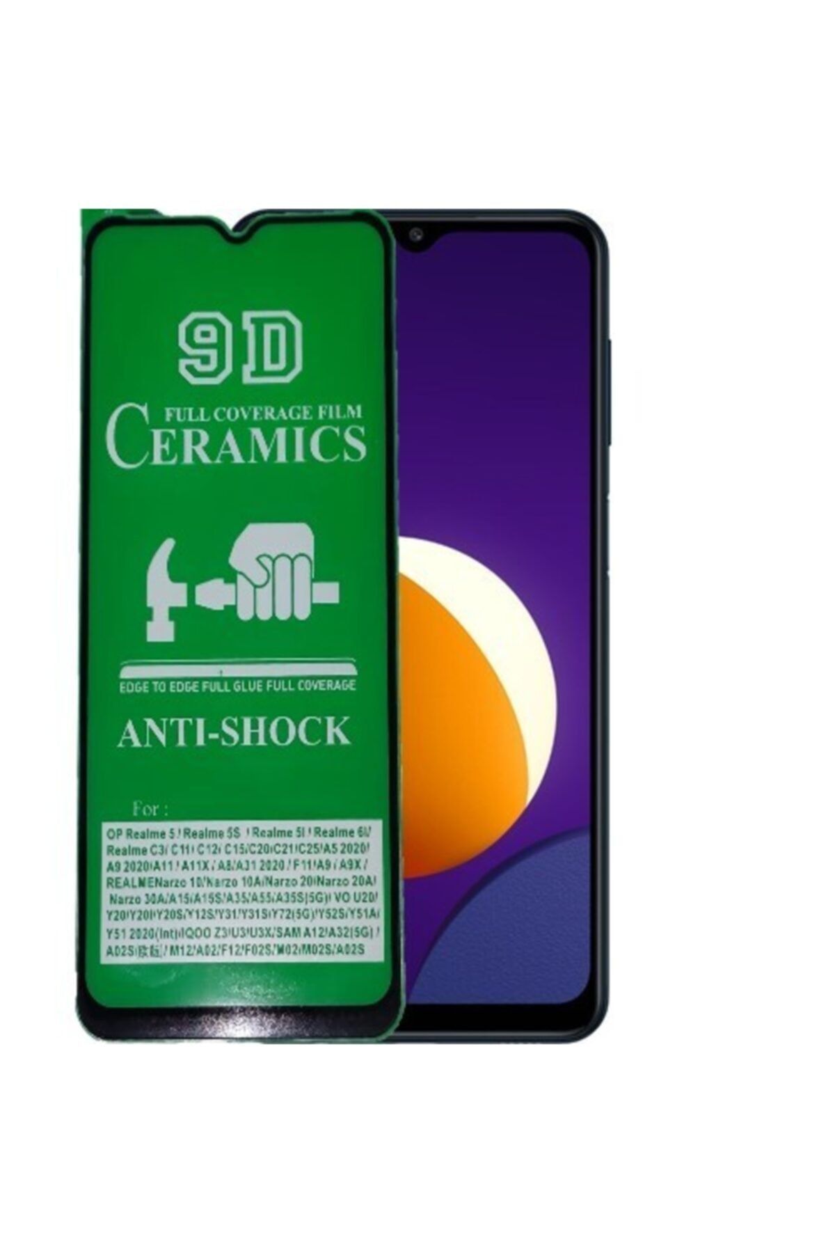 SKV MOBILE Samsung M12 Seramik Esnek Nano Tam Ekran Koruyucu Kırılmaz Cam