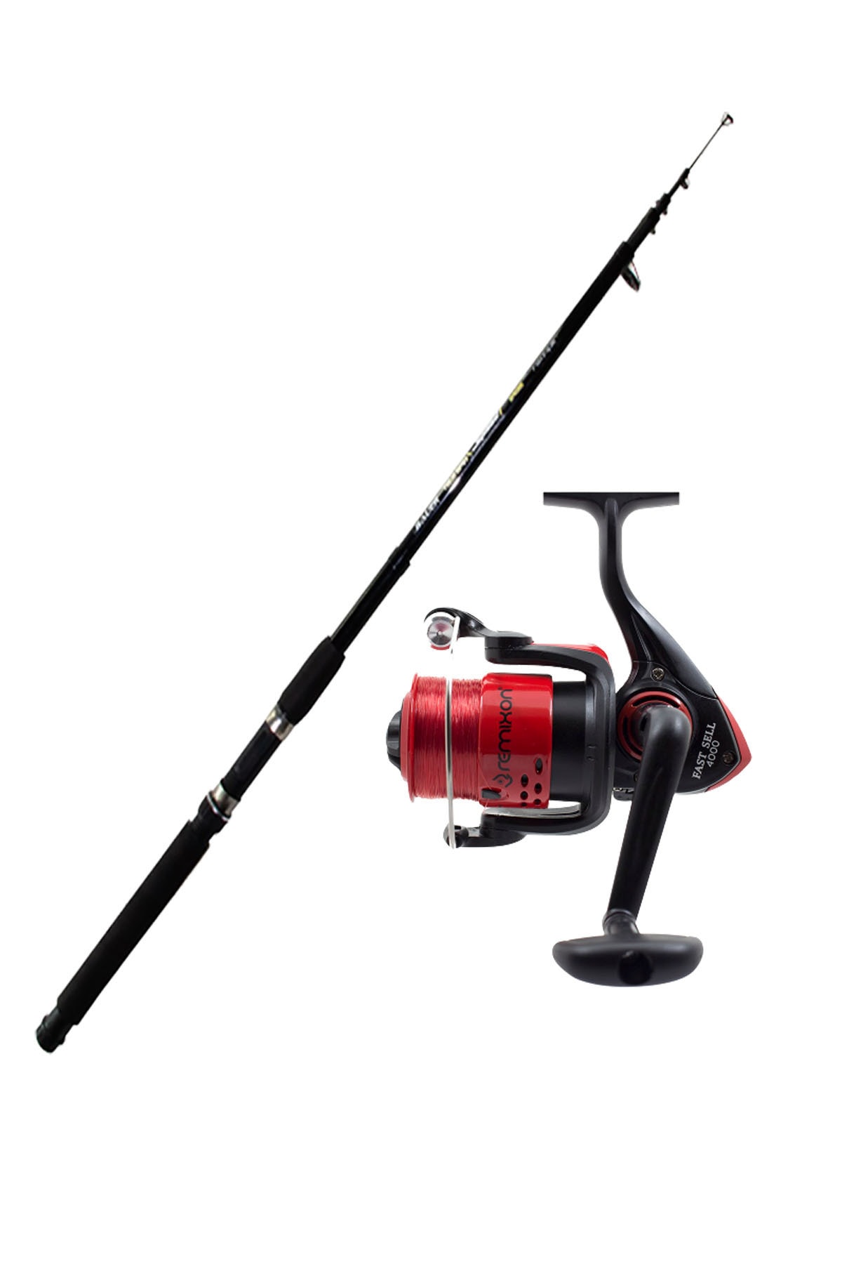 BAUER Tele Spin Olta Seti Speed 240 Cm 20-40gr Fast Sell Kırmızı Misinalı