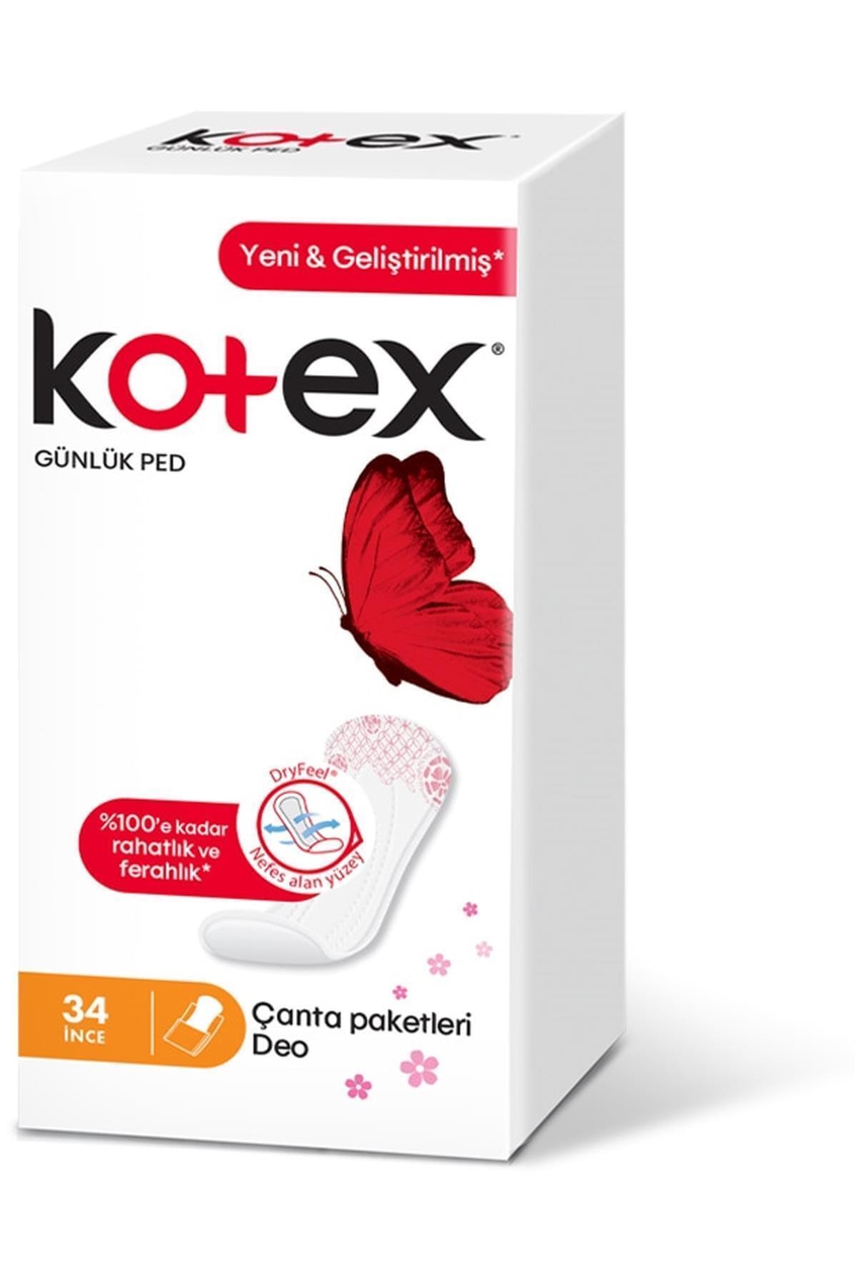 Kotex Günlük Ped Ince 34'lü