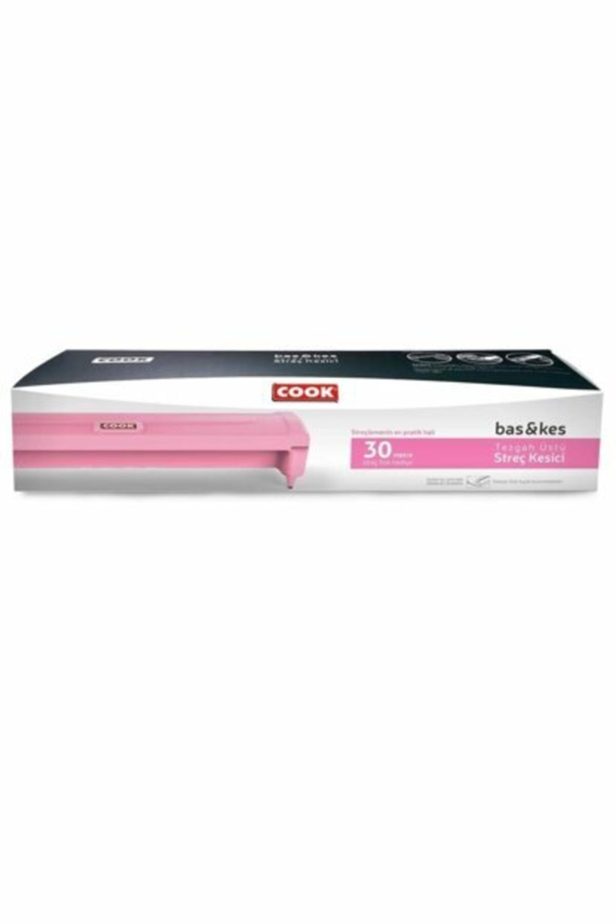 COOK Bas-kes Streç Film 30x30 M Pembe 2 Adet