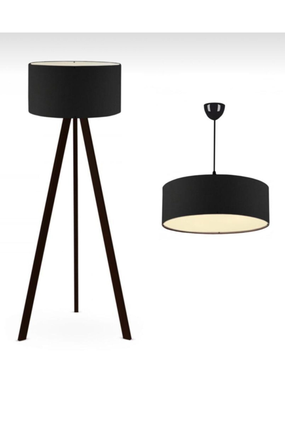 VistaHome Vista Home Black Lambader Ve Sarkıt Avize Seti Vista188