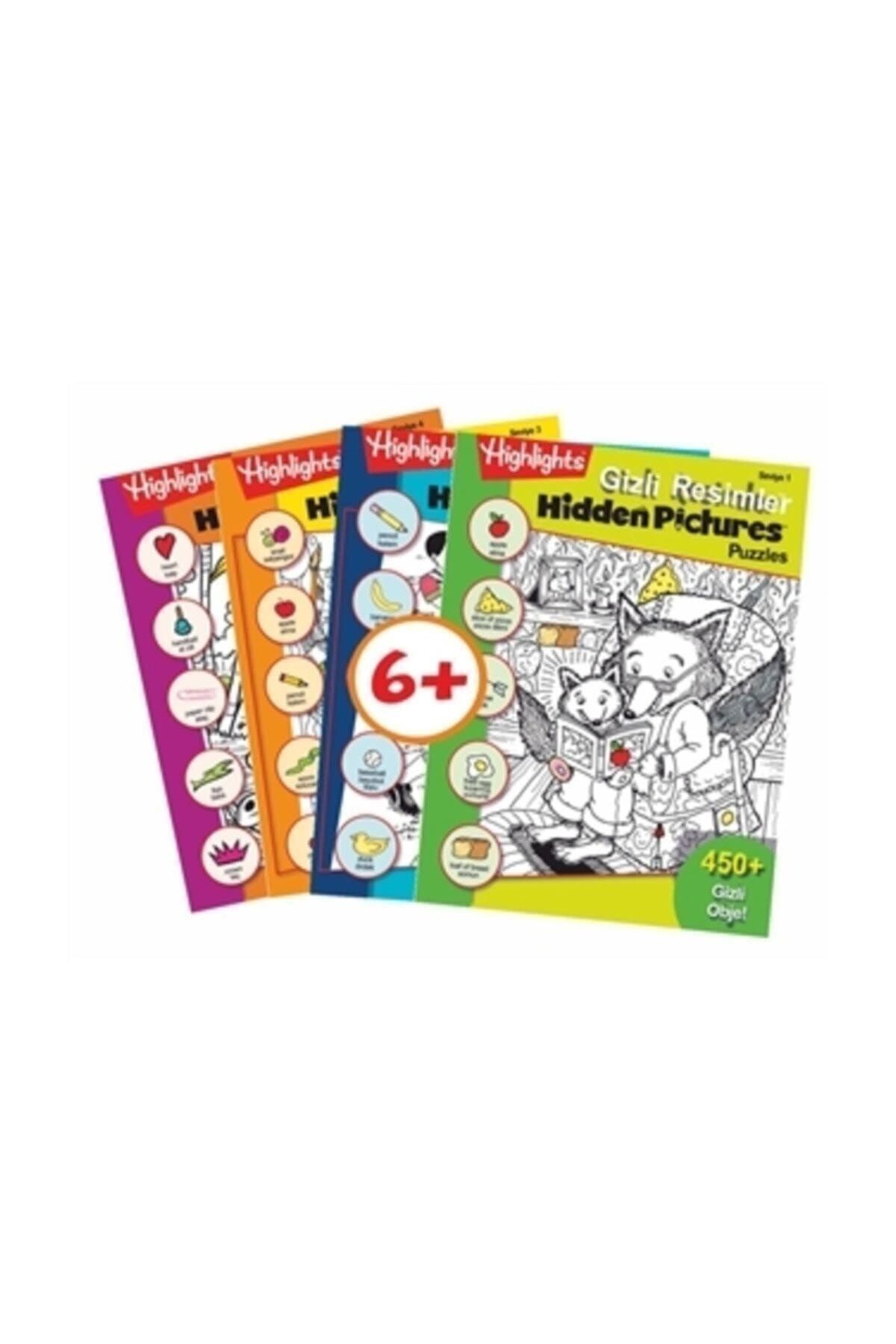 Dikkat Atölyesi Yayınları Highlights Hidden Pictures Puzzles (GİZLİ RESİMLER) 4'lü Set -