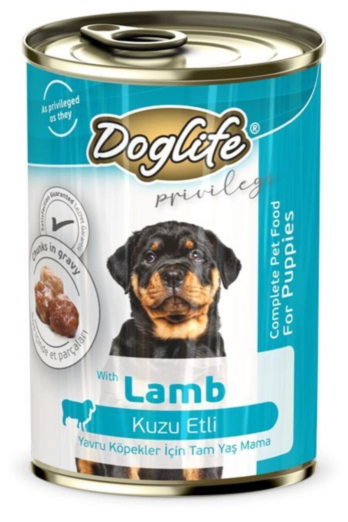 Doglife Puppy Kuzu Etli Köpek Konserve 400 Gr. 24 Adet