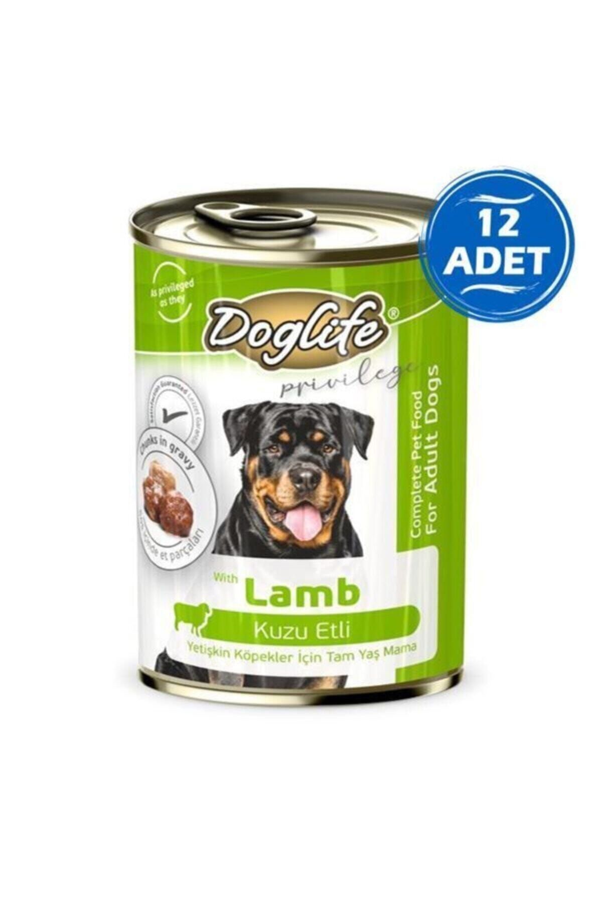 Doglife Kuzu Etli Yetişkin Köpek Konservesi 400gr 12 Adet