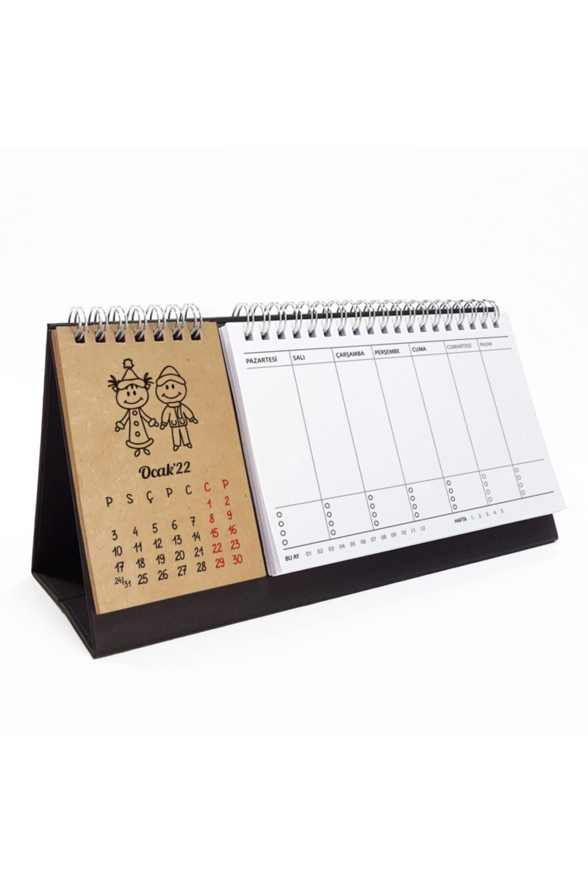 bi'aldım Haftalık Planlamalı 2022 Takvim Mevsim Kraft