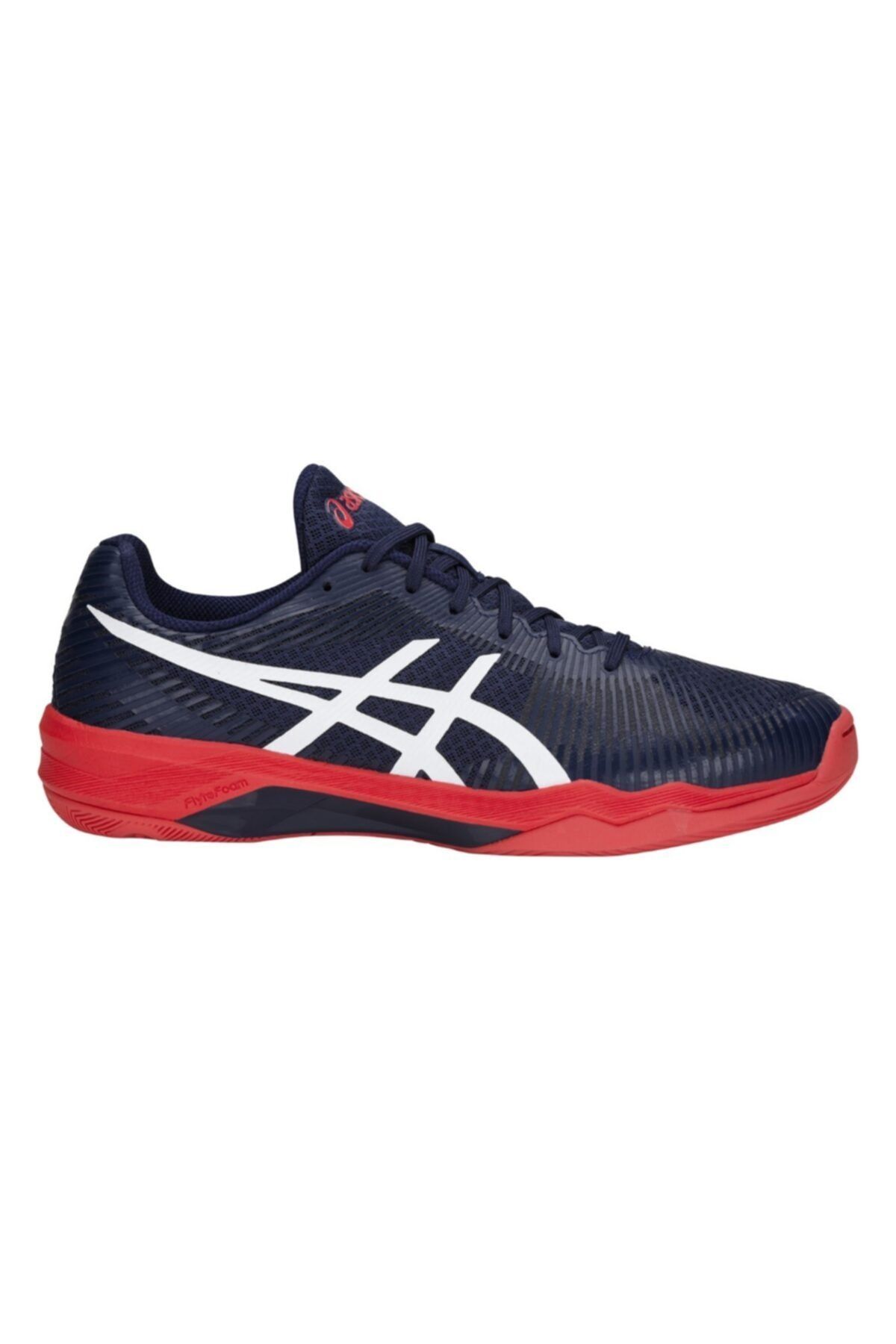 Asics Erkek Siyah Kırmızı Voleybol Ayakkabısı
