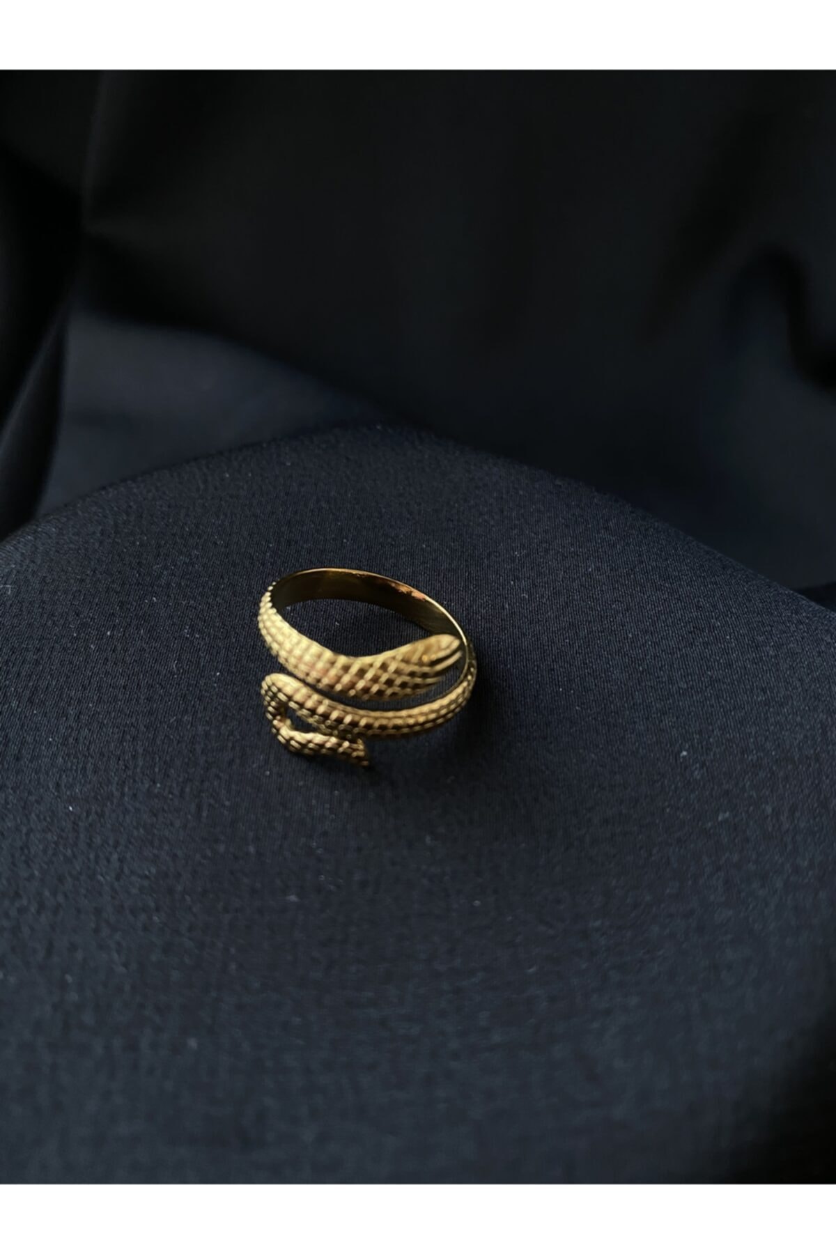 BY DİLEK ÇETİN ACCESSORY Çelik Yılan Figürlü Yüzük