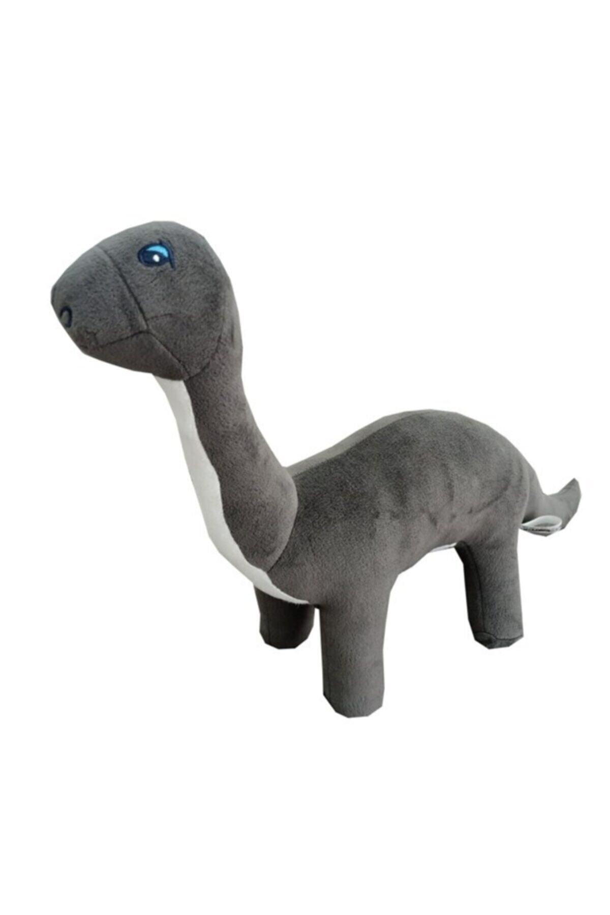 MY toys Yumuşak Peluş Dinozor 65 cm Füme Brontosaurus