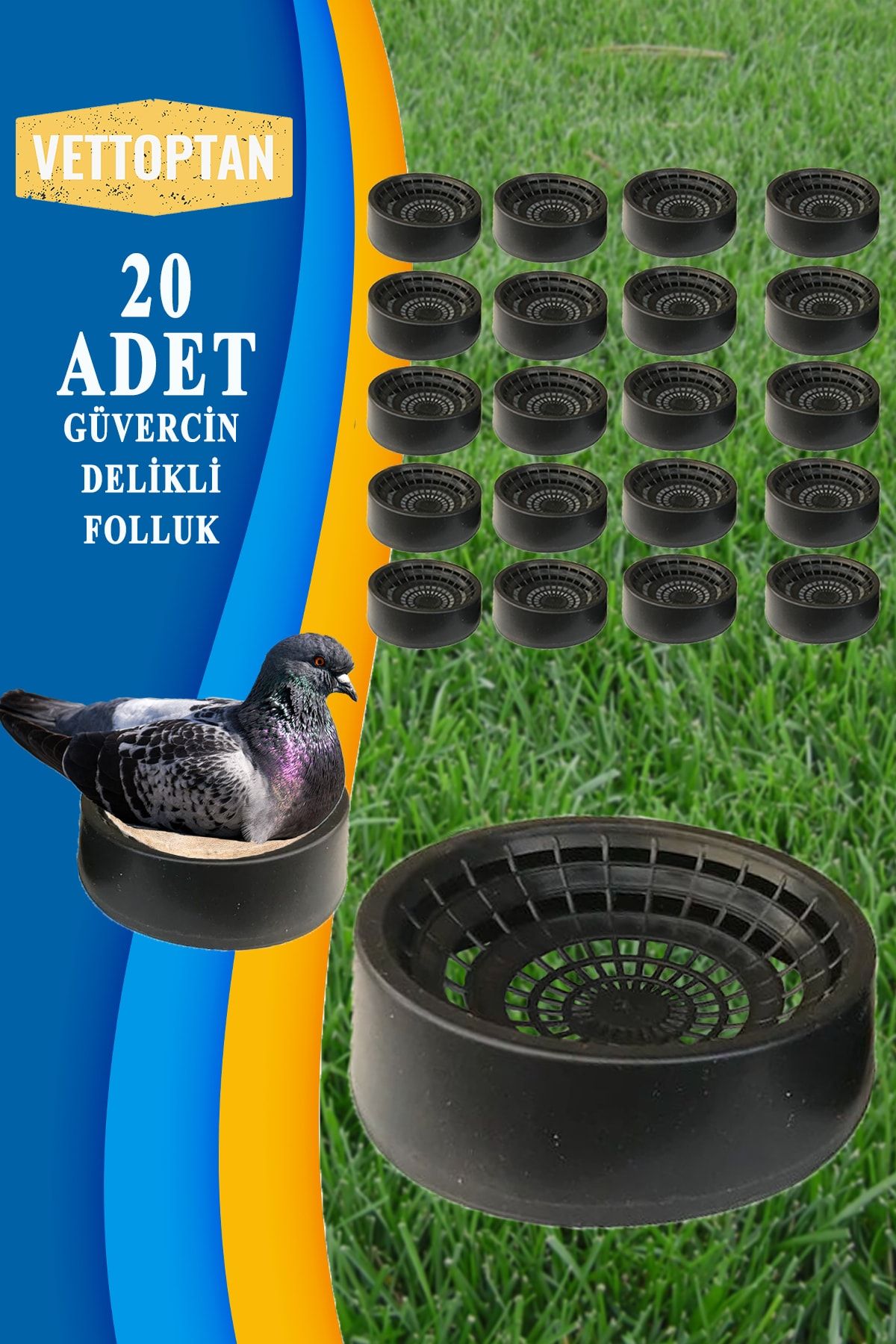 vettoptan Folluk Güvercin Folluğu Delikli Oval 20 Adet Süs Güvercini Balon Hünkari Posta Hatay Bursa Urfa Kuşu