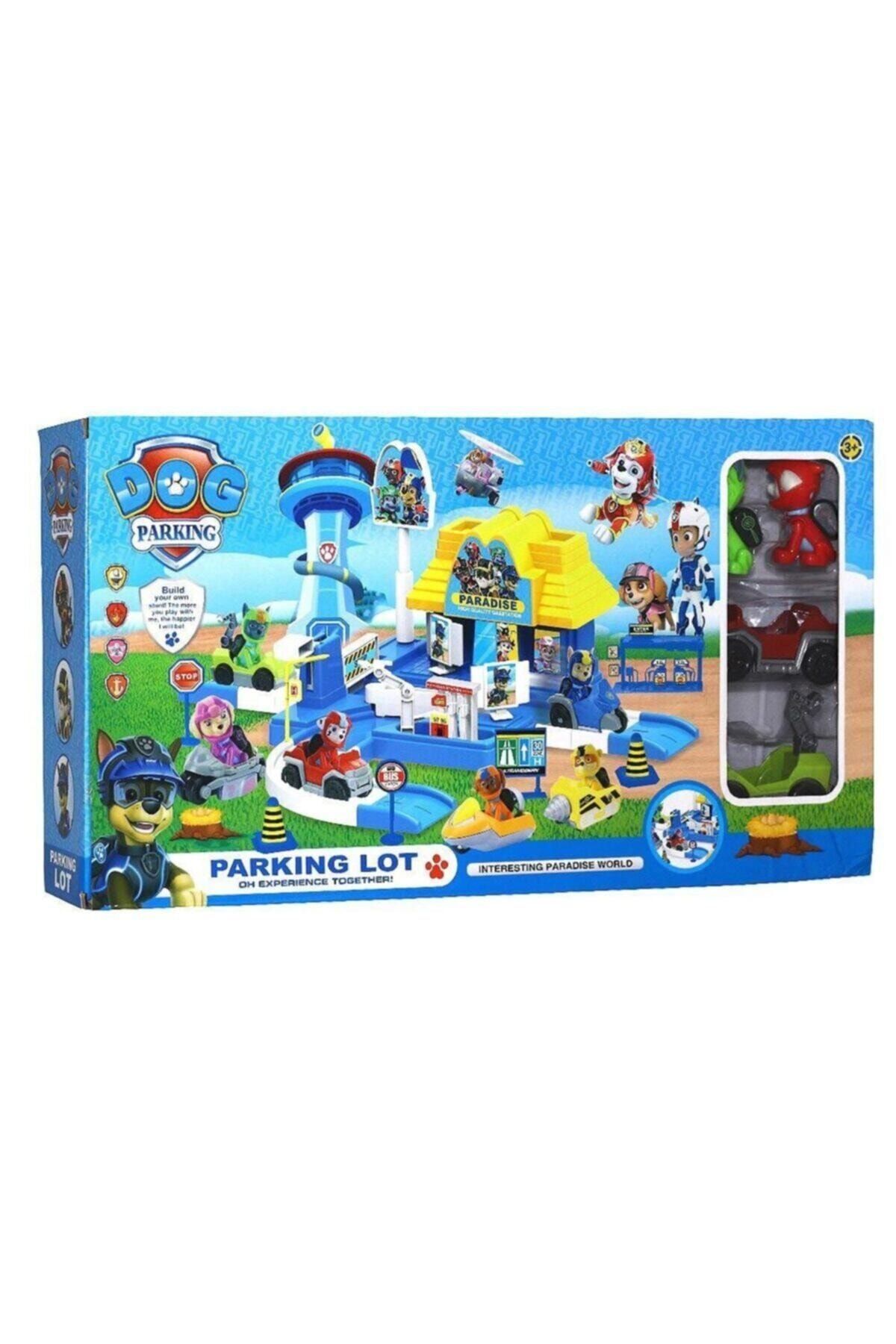 PAW PATROL 3 Arabalı Otopark Garaj Oyun Seti Araç Park Seti ( Müzikli Ve Işıklı )
