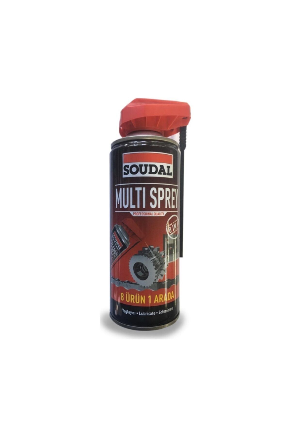 Soudal Kobra Başlıklı 8in1 Multi Sprey Yağlayıcı 400ml.