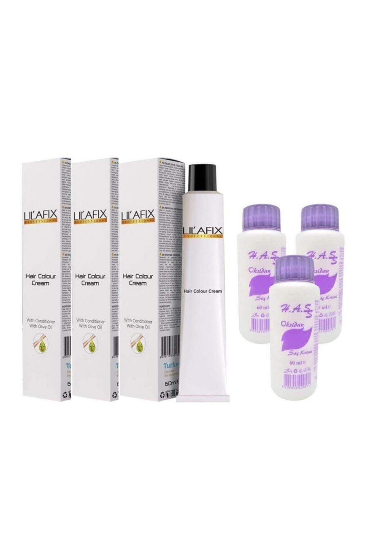 Lilafix Saç Boyası Açık Kumral-8/0+oksidan (3 Adet)