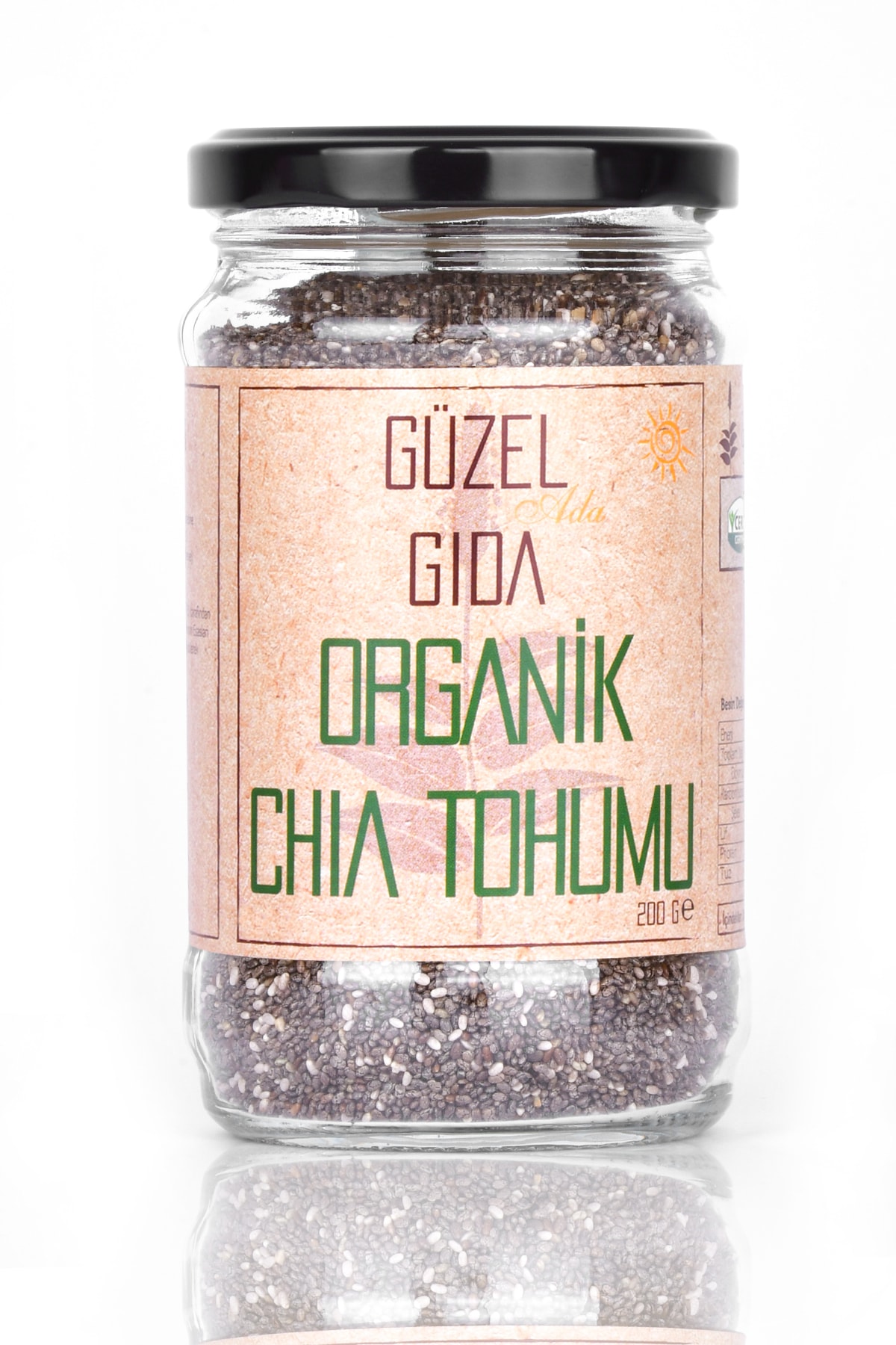 Güzel Ada Gıda Organik Chia Tohumu 200 Gr