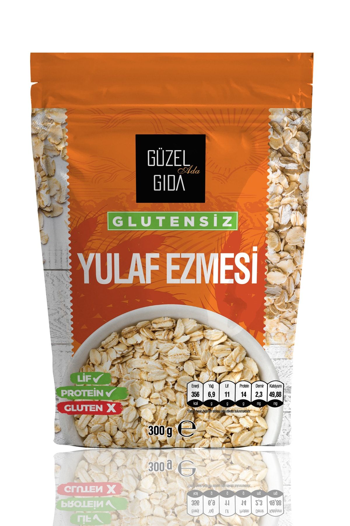 Güzel Ada Gıda Glutensiz Yulaf Ezmesi 300 Gr