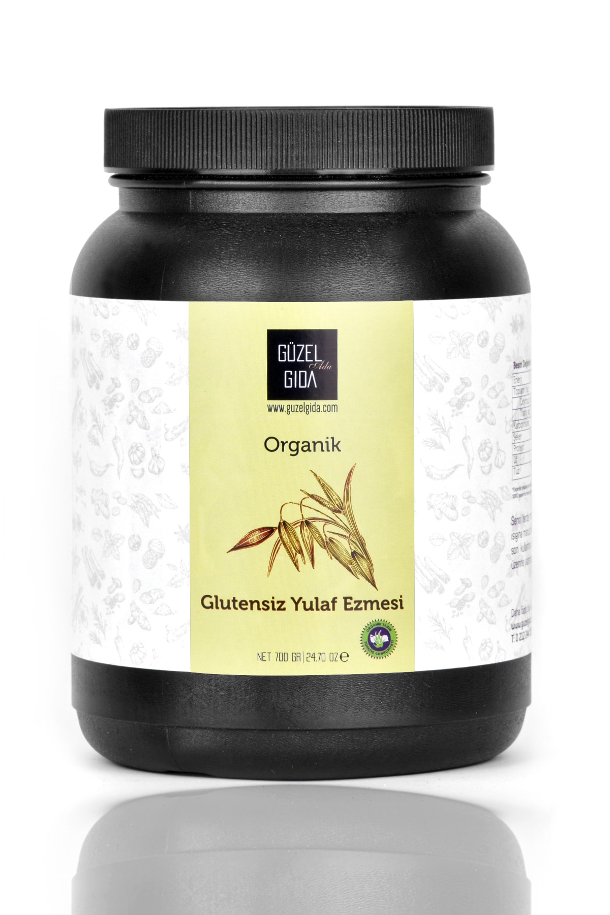 Güzel Ada Gıda Organik Glutensiz Yulaf Ezmesi 700 Gr