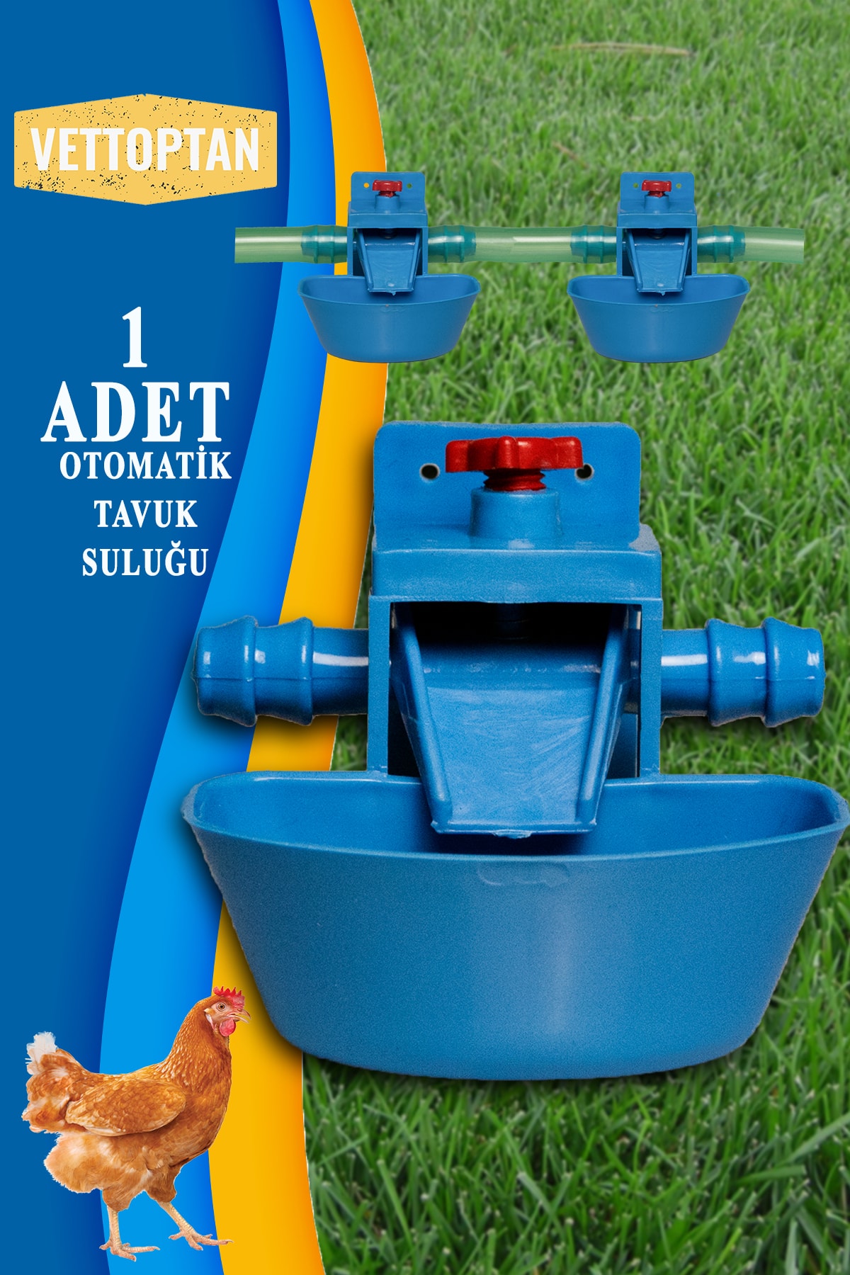 vettoptan 1 Adet Güvercin Civciv Suluğu Otomatik Akıllı Tavuk Suluk Hindi Gezen Tavuk Kanatlı Bıldırcın Salma