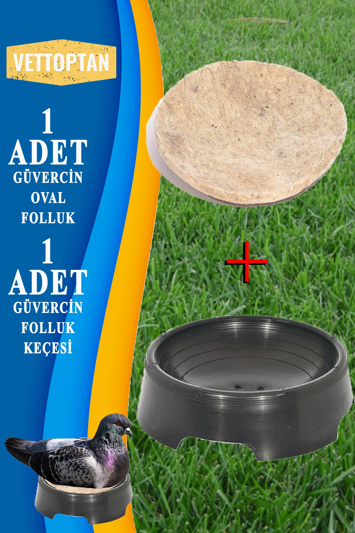 SHAVER Folluk 1 Adet 1 Adet Keçe Güvercin Oval Güvercin Folluğu Ve Keçesi Güvercin Yuvası Yavru Büyütme