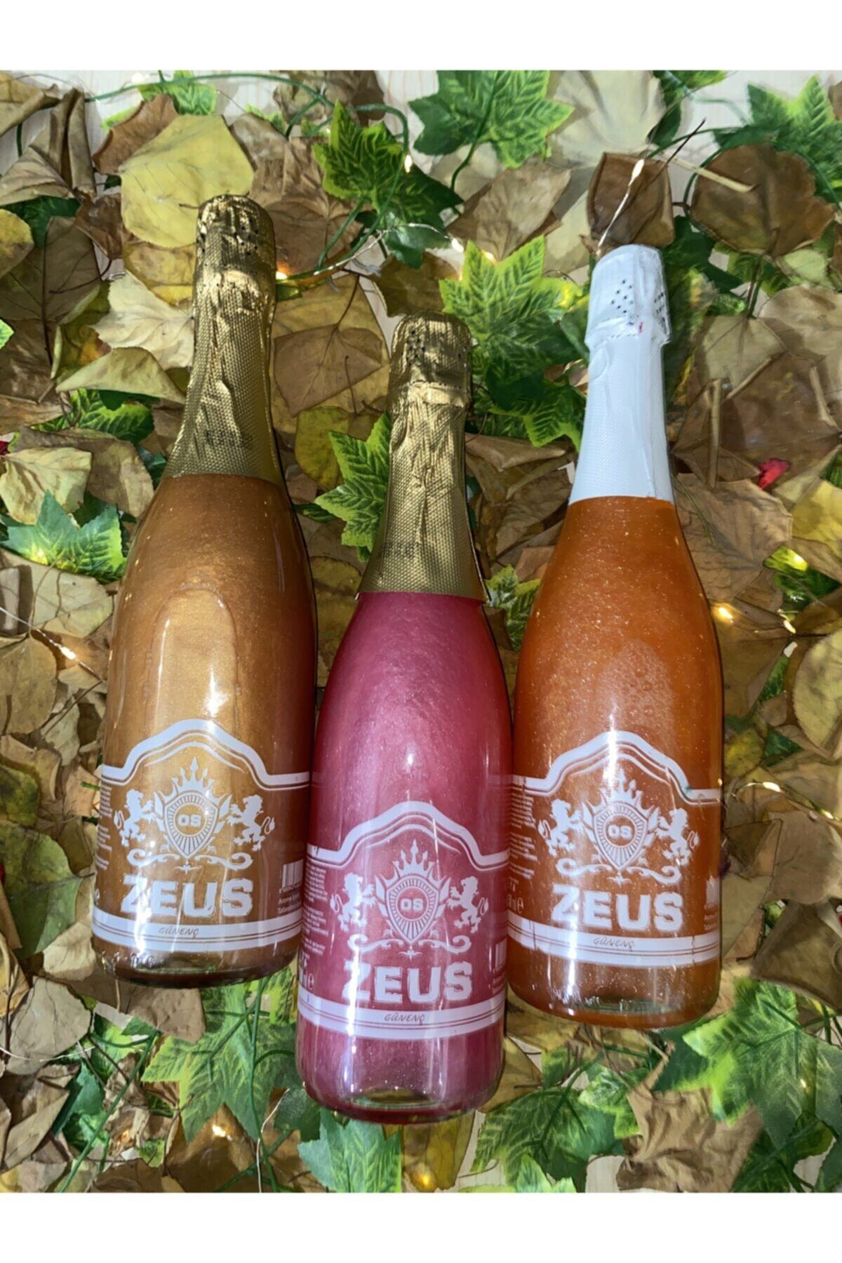 zeus meşrubat Simli Alkolsüz Kavun Çilek ve Mango Aromalı 3 Adet