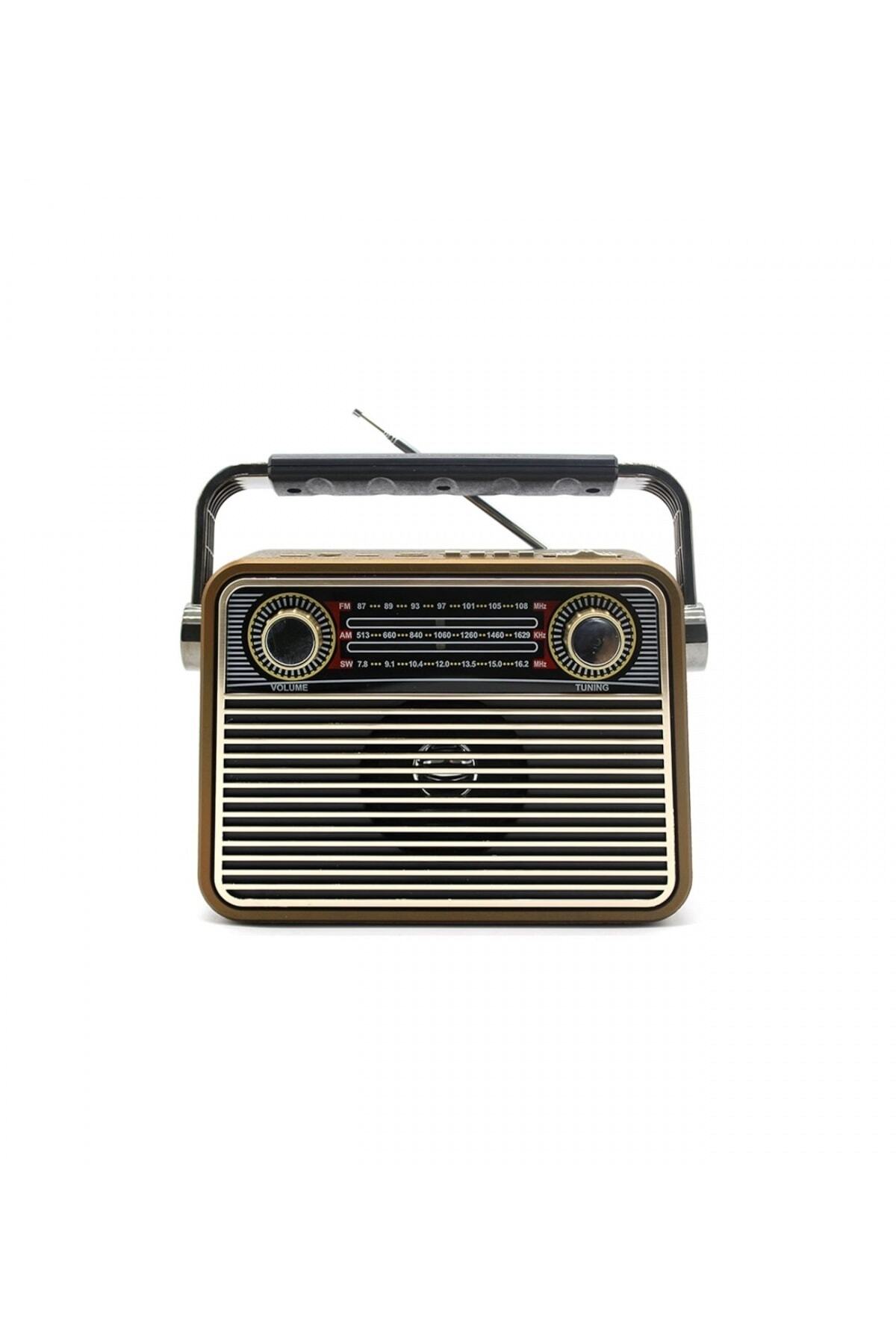 NO.8 HOUSE Meier M-180bt Şarjlı Nostaljik Bluetooth Fm Radyo Usb Sd Mp3