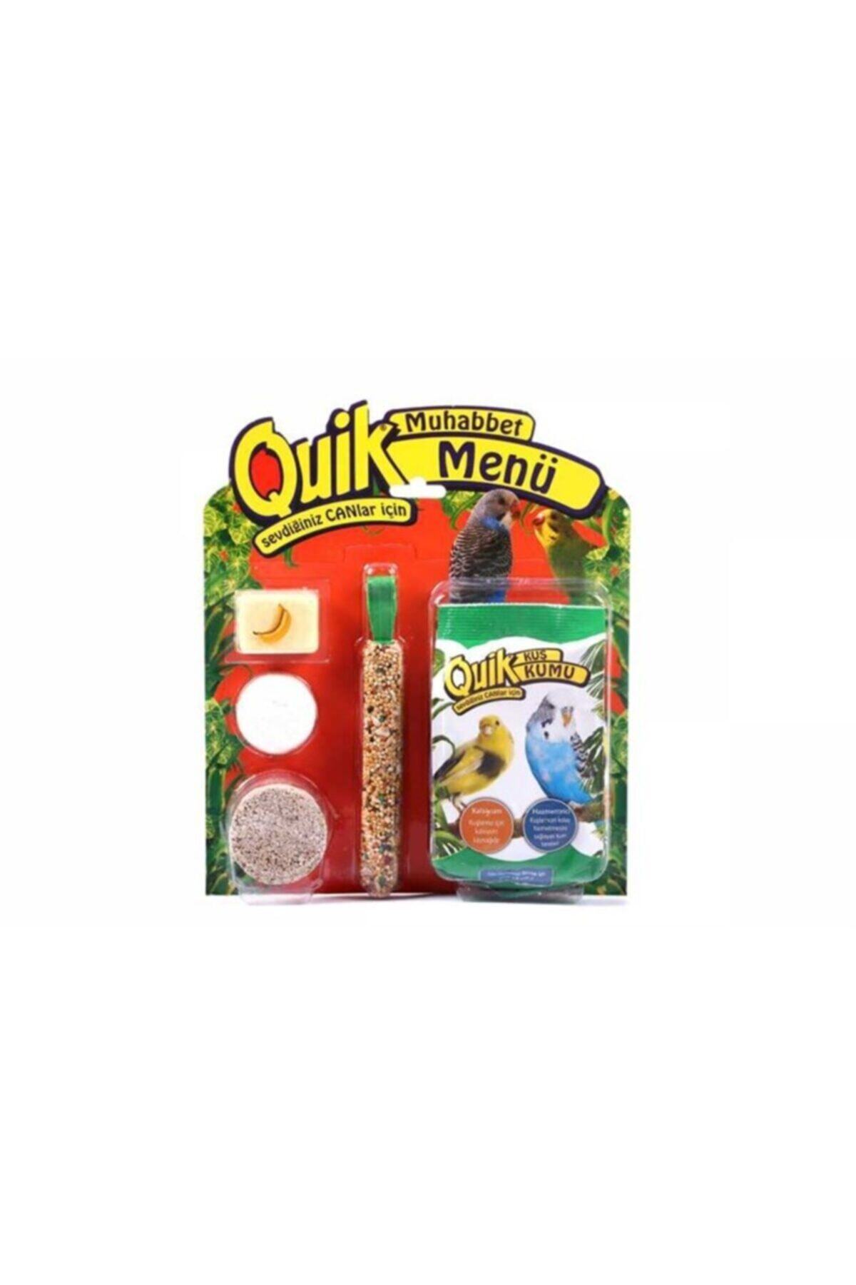 Quik Muhabbet Menü Kuş Kraker Gagataşı Kum Seti